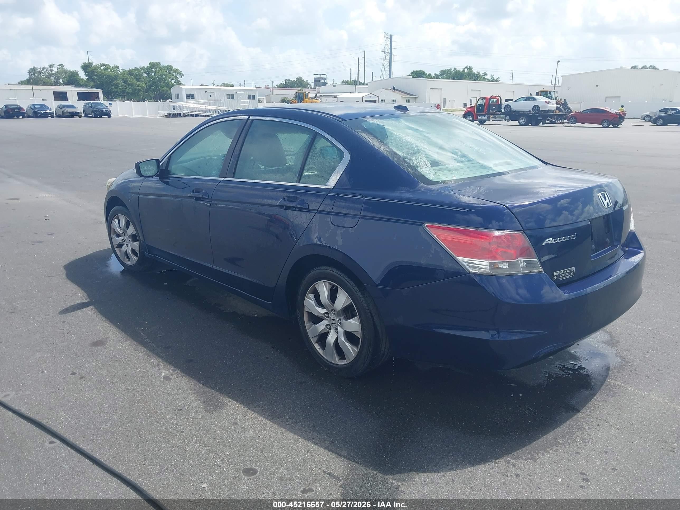 2010 Honda Accord 2.4 Ex-l Blue vin: 1HGCP2F88AA133538