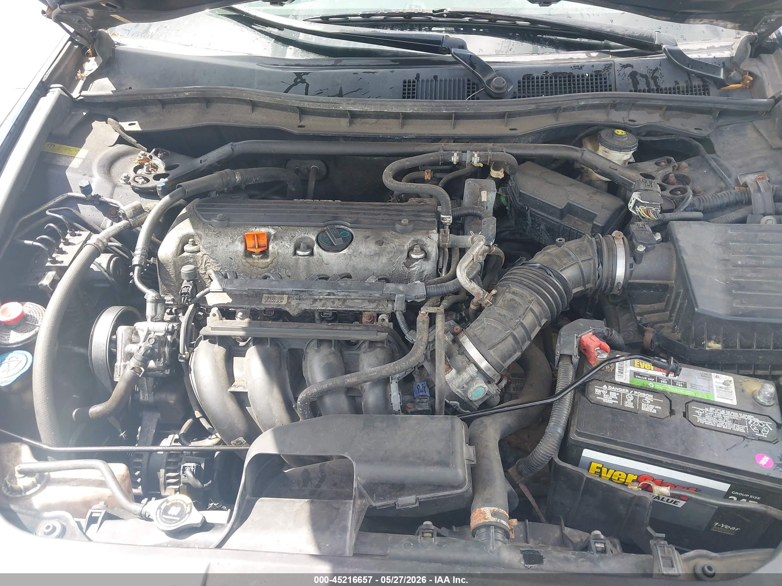 2010 Honda Accord 2.4 Ex-l Blue vin: 1HGCP2F88AA133538