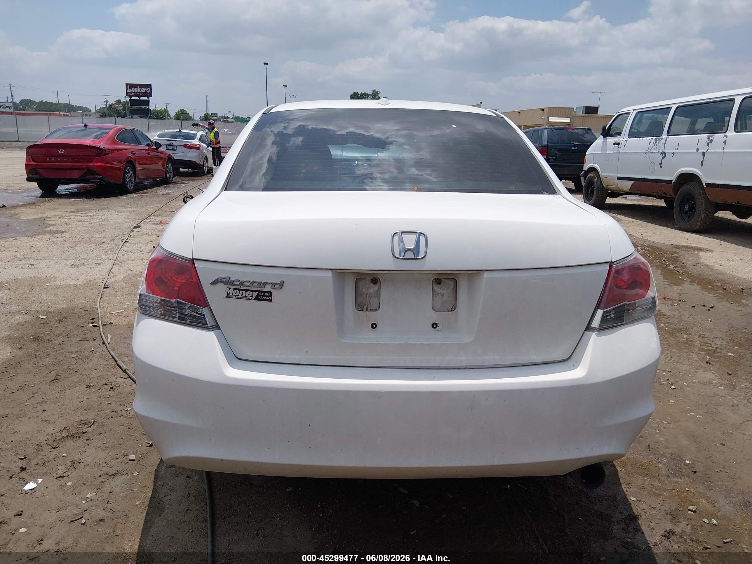 2010 Honda Accord 2.4 Ex-l White vin: 1HGCP2F88AA190029