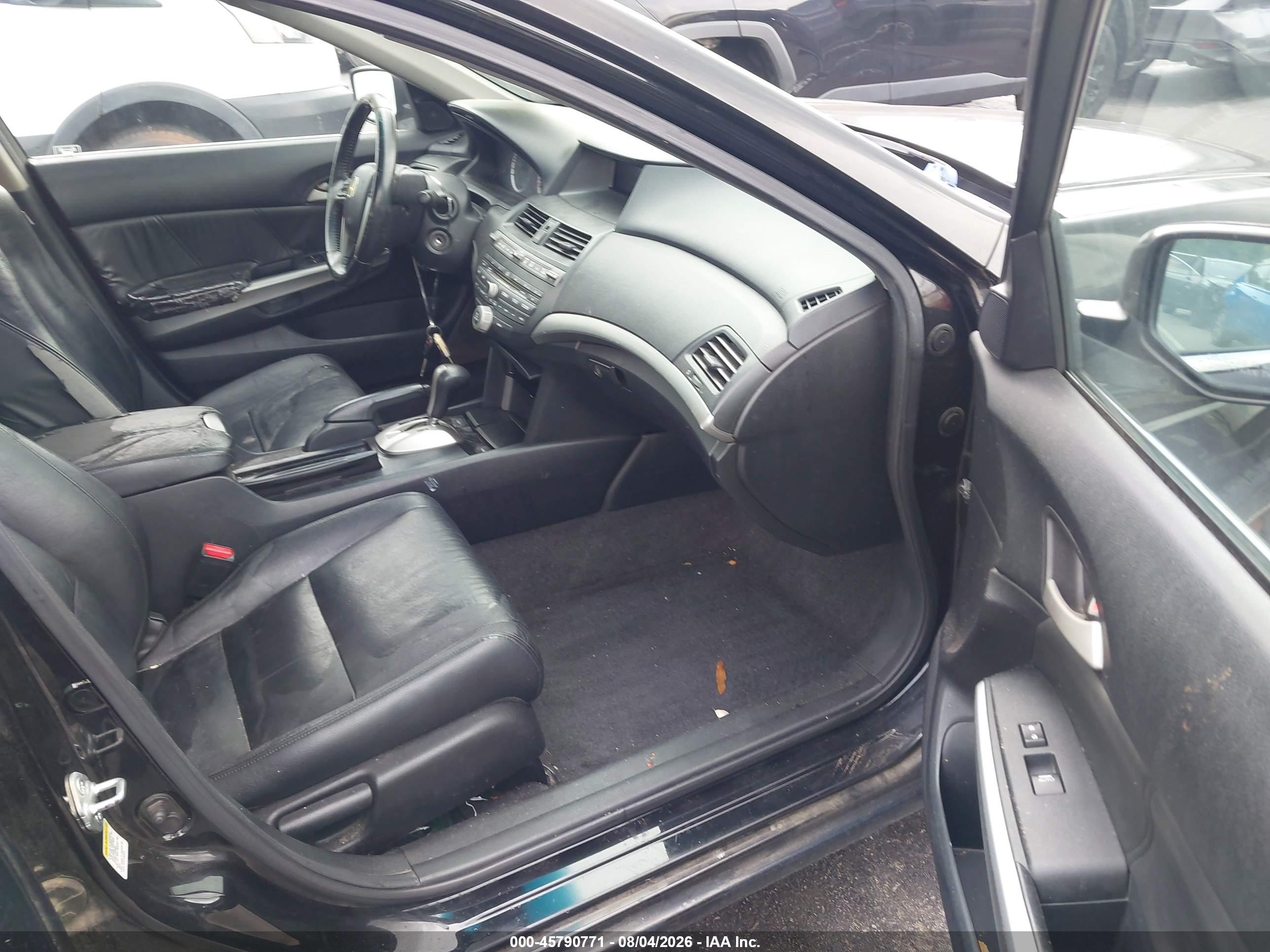 2010 Honda Accord 2.4 Ex-l Black vin: 1HGCP2F88AA192735