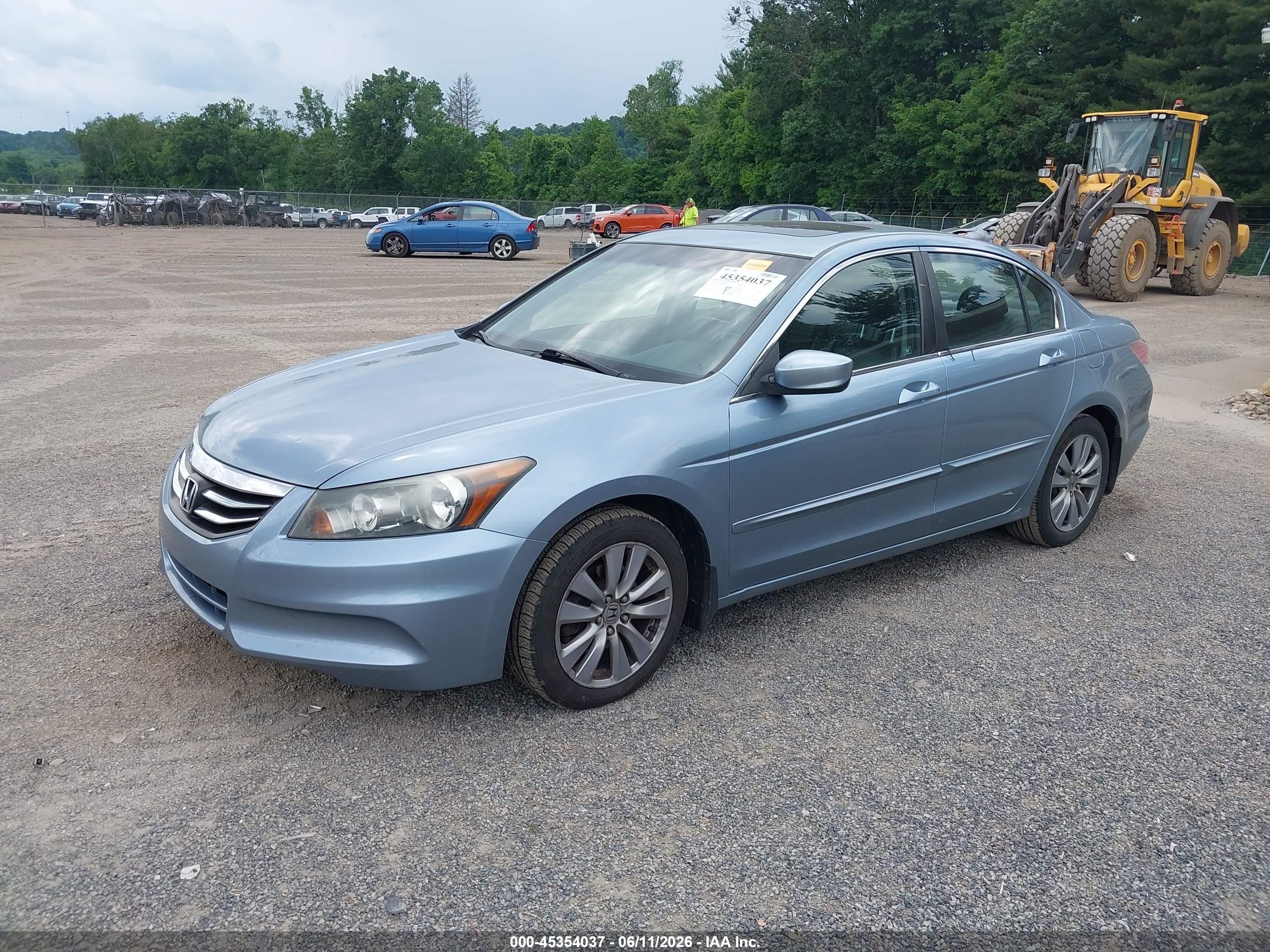 2011 Honda Accord 2.4 Ex-l Синий vin: 1HGCP2F88BA022554