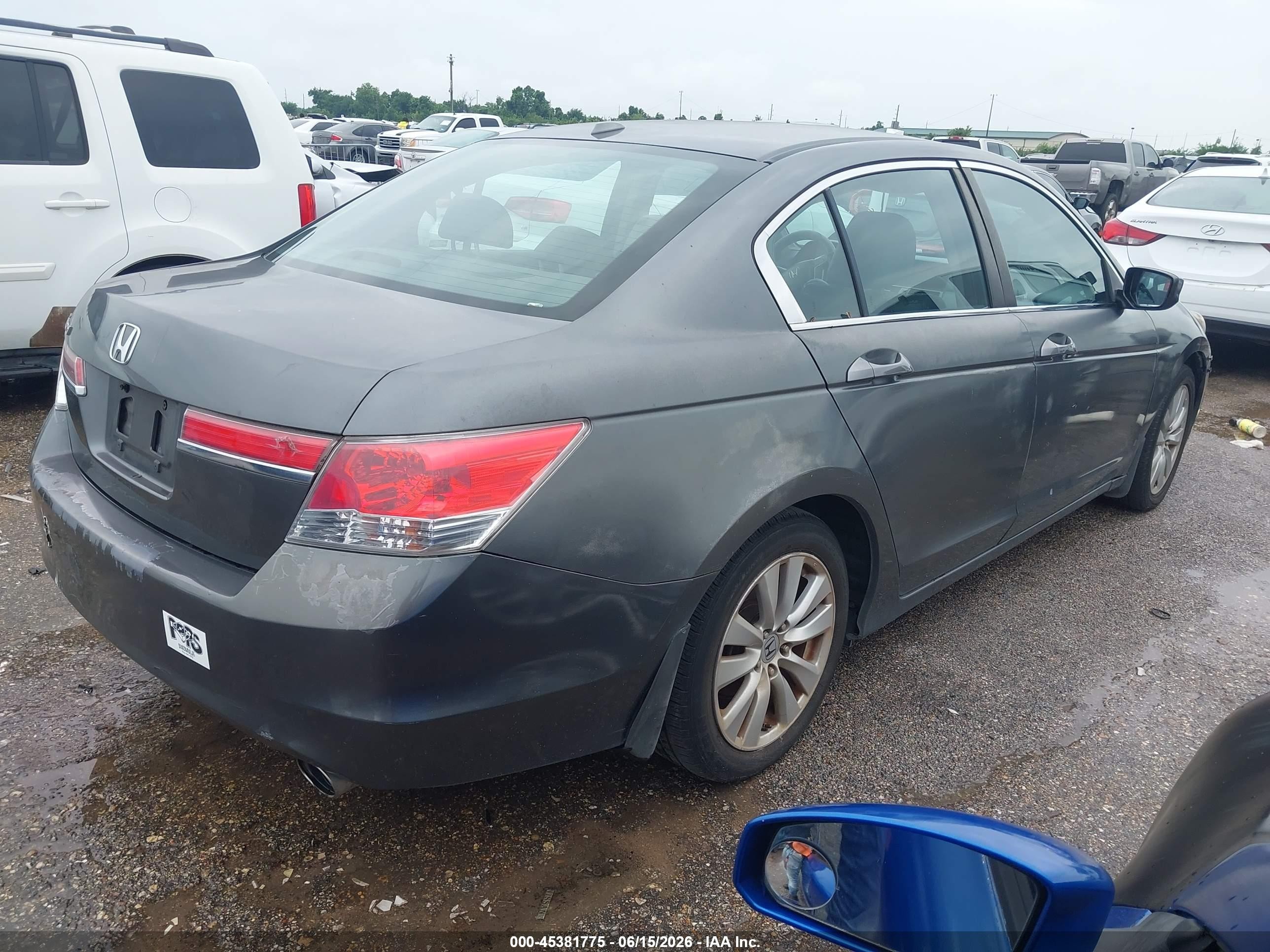 2011 Honda Accord 2.4 Ex-l Серый vin: 1HGCP2F88BA053190