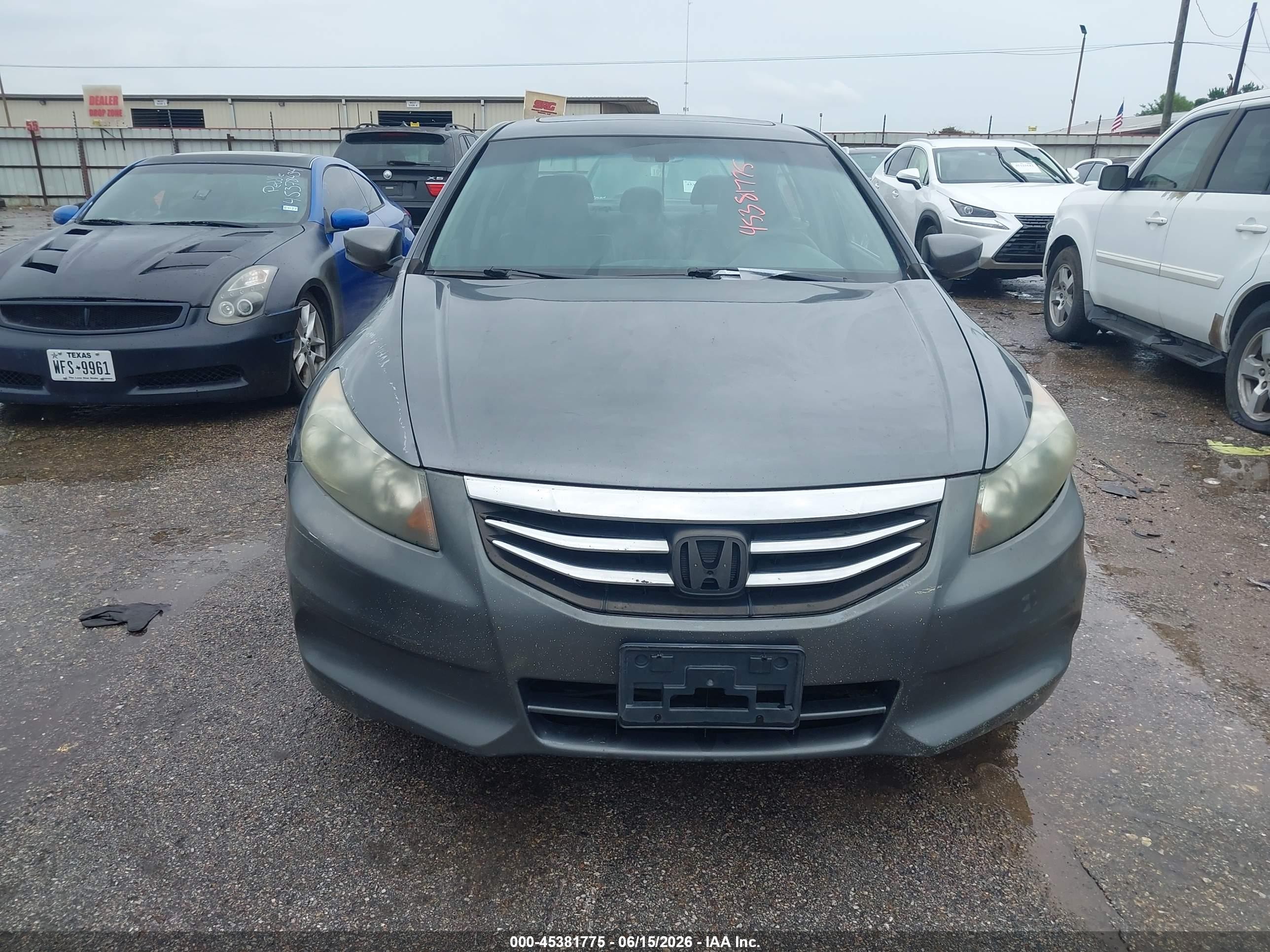 2011 Honda Accord 2.4 Ex-l Серый vin: 1HGCP2F88BA053190