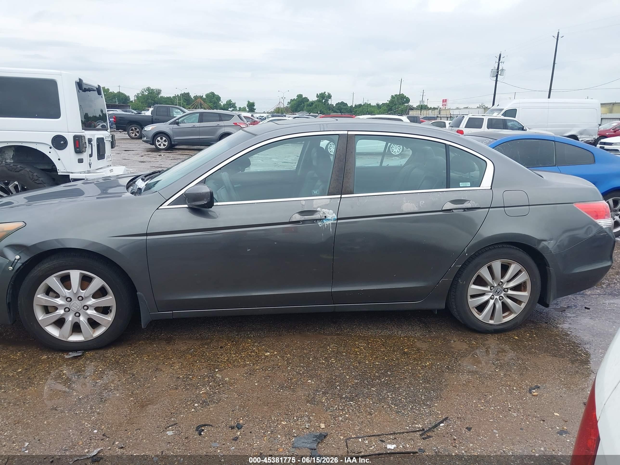 2011 Honda Accord 2.4 Ex-l Серый vin: 1HGCP2F88BA053190