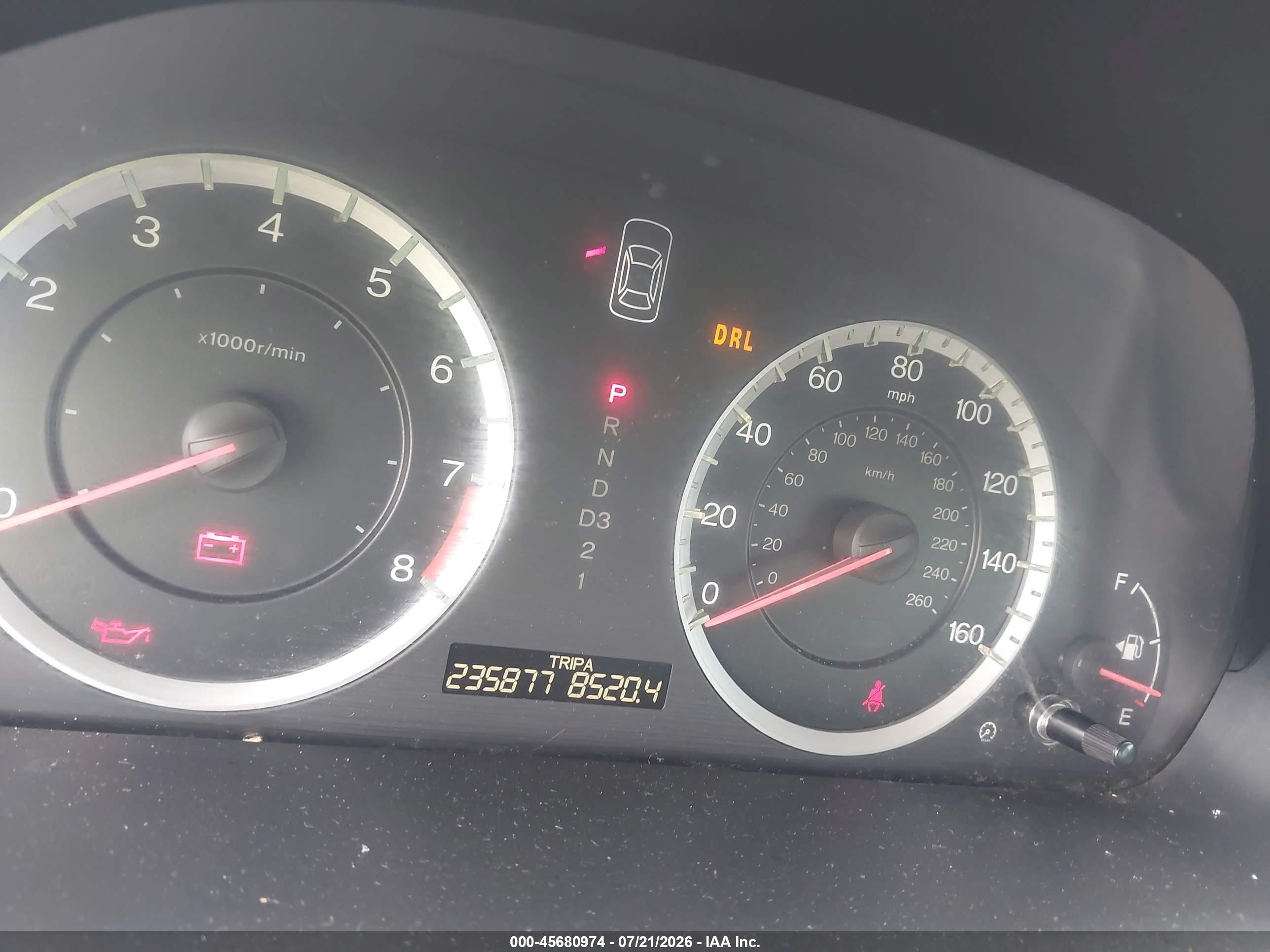 2011 Honda Accord 2.4 Ex-l Burgundy vin: 1HGCP2F88BA057904