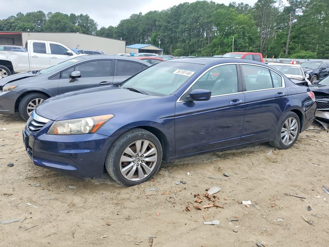 2011 Honda Accord Exl Blue vin: 1HGCP2F88BA112397