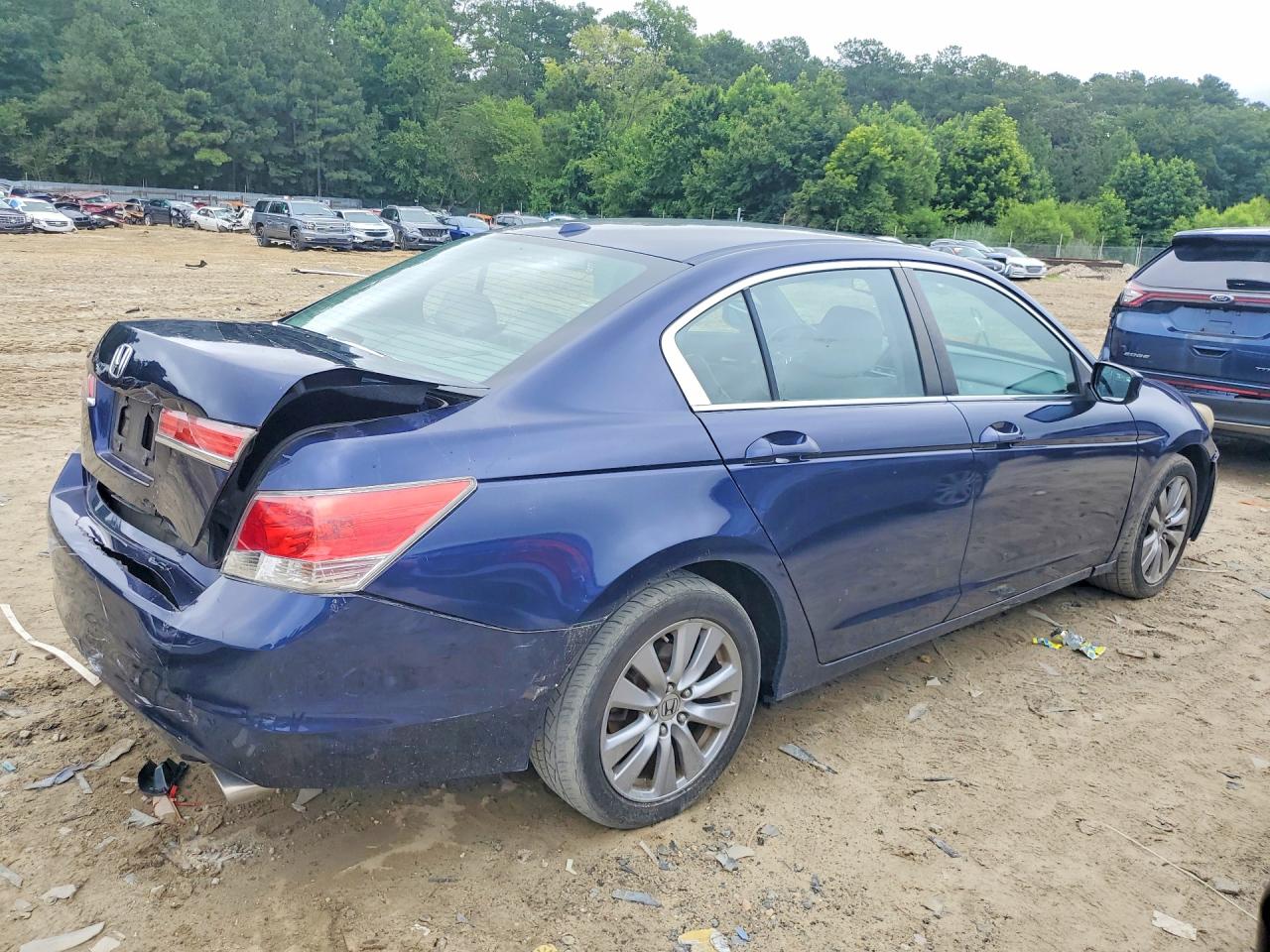 2011 Honda Accord Exl Blue vin: 1HGCP2F88BA112397