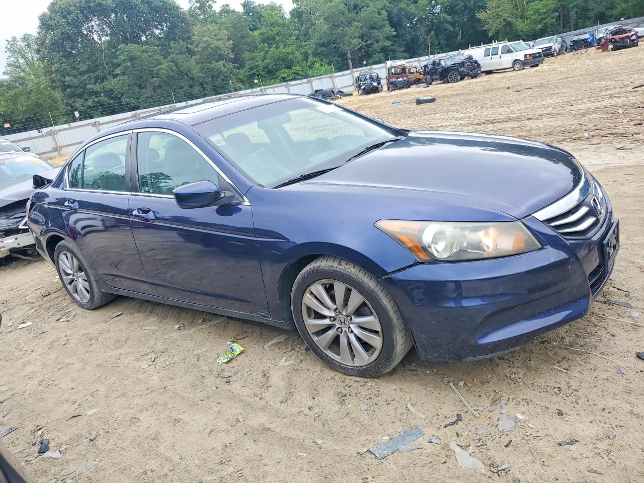 2011 Honda Accord Exl Blue vin: 1HGCP2F88BA112397