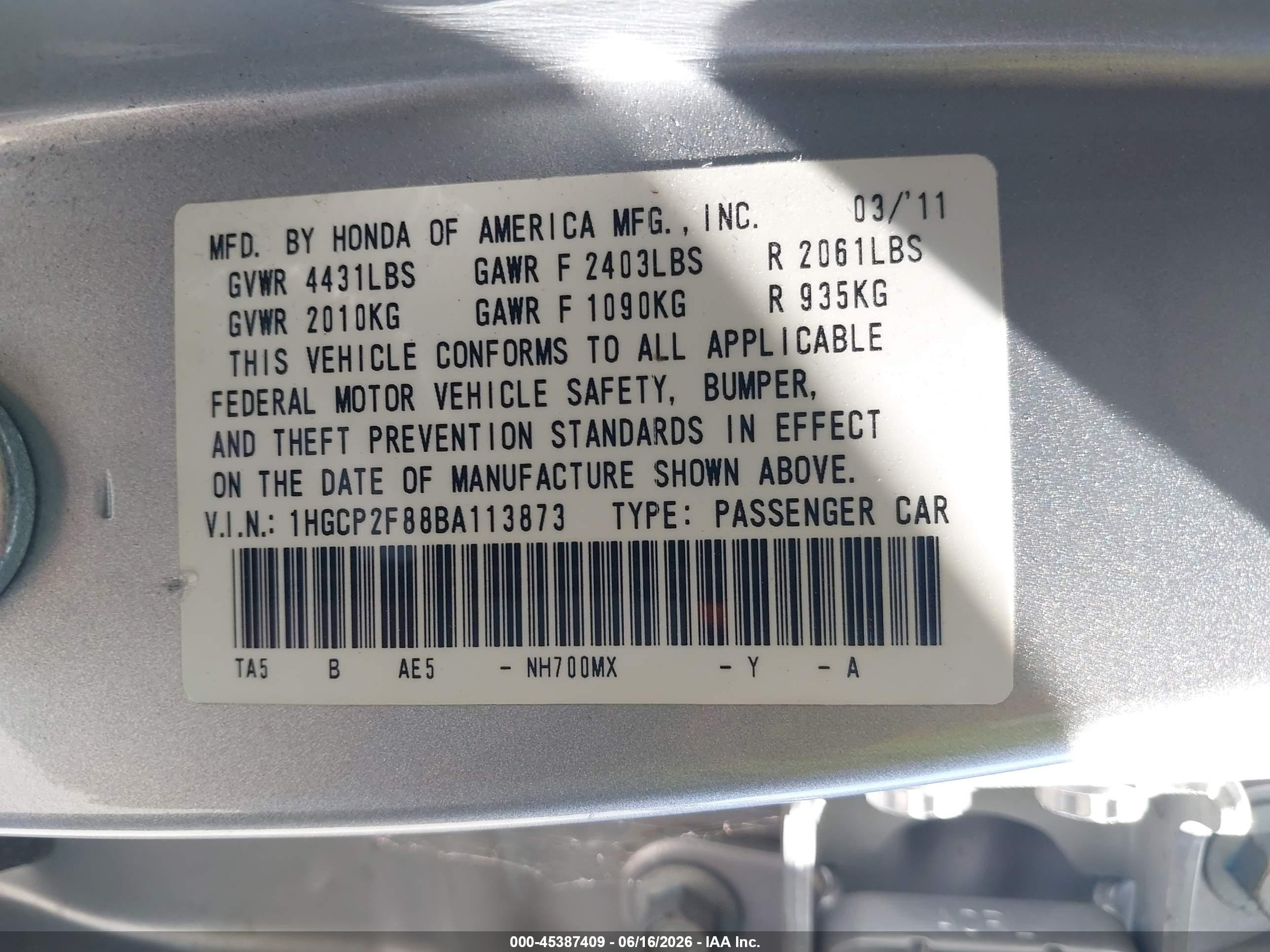 2011 Honda Accord 2.4 Ex-l Silver vin: 1HGCP2F88BA113873