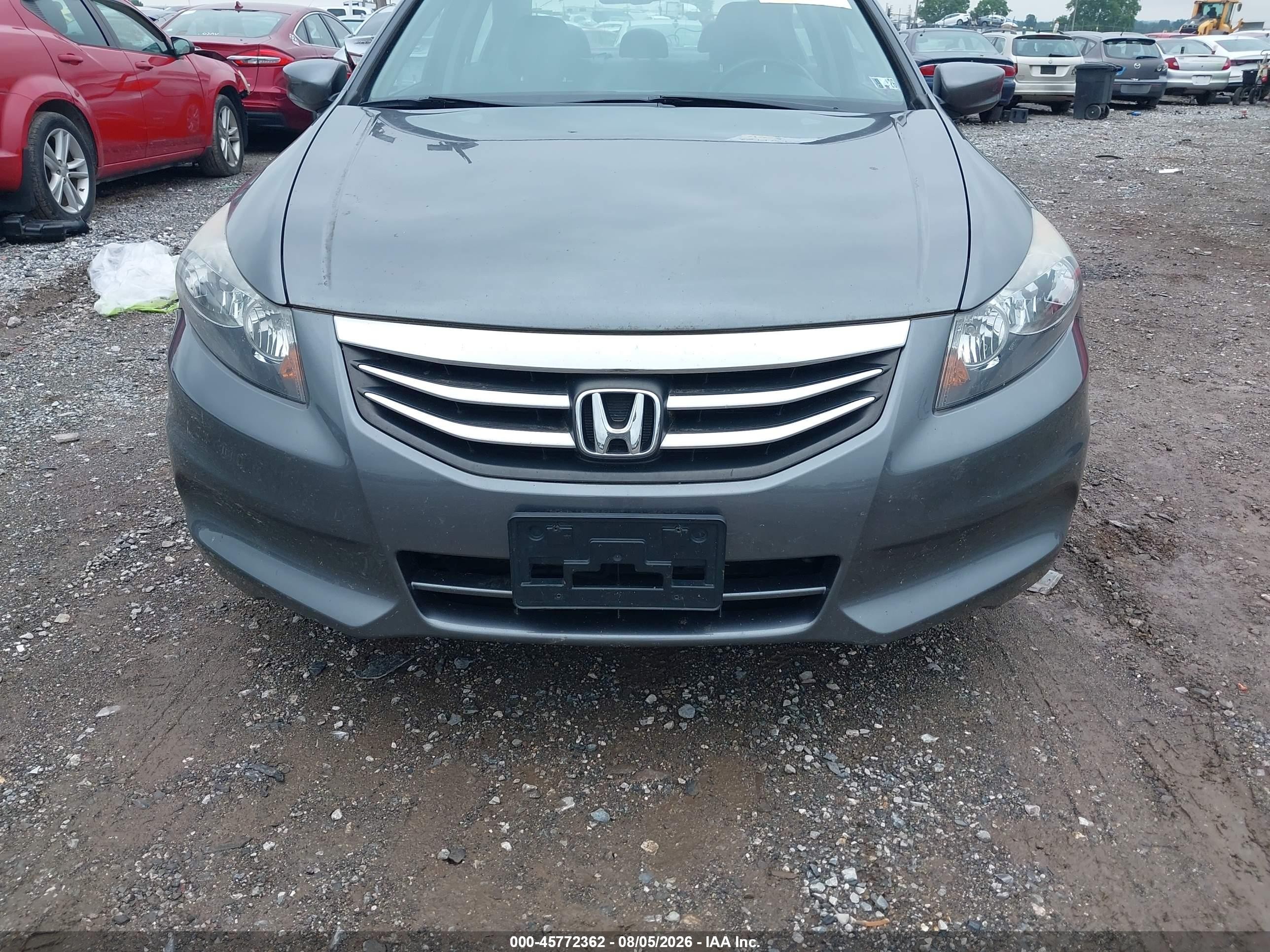 2011 Honda Accord 2.4 Ex-l Gray vin: 1HGCP2F88BA154360