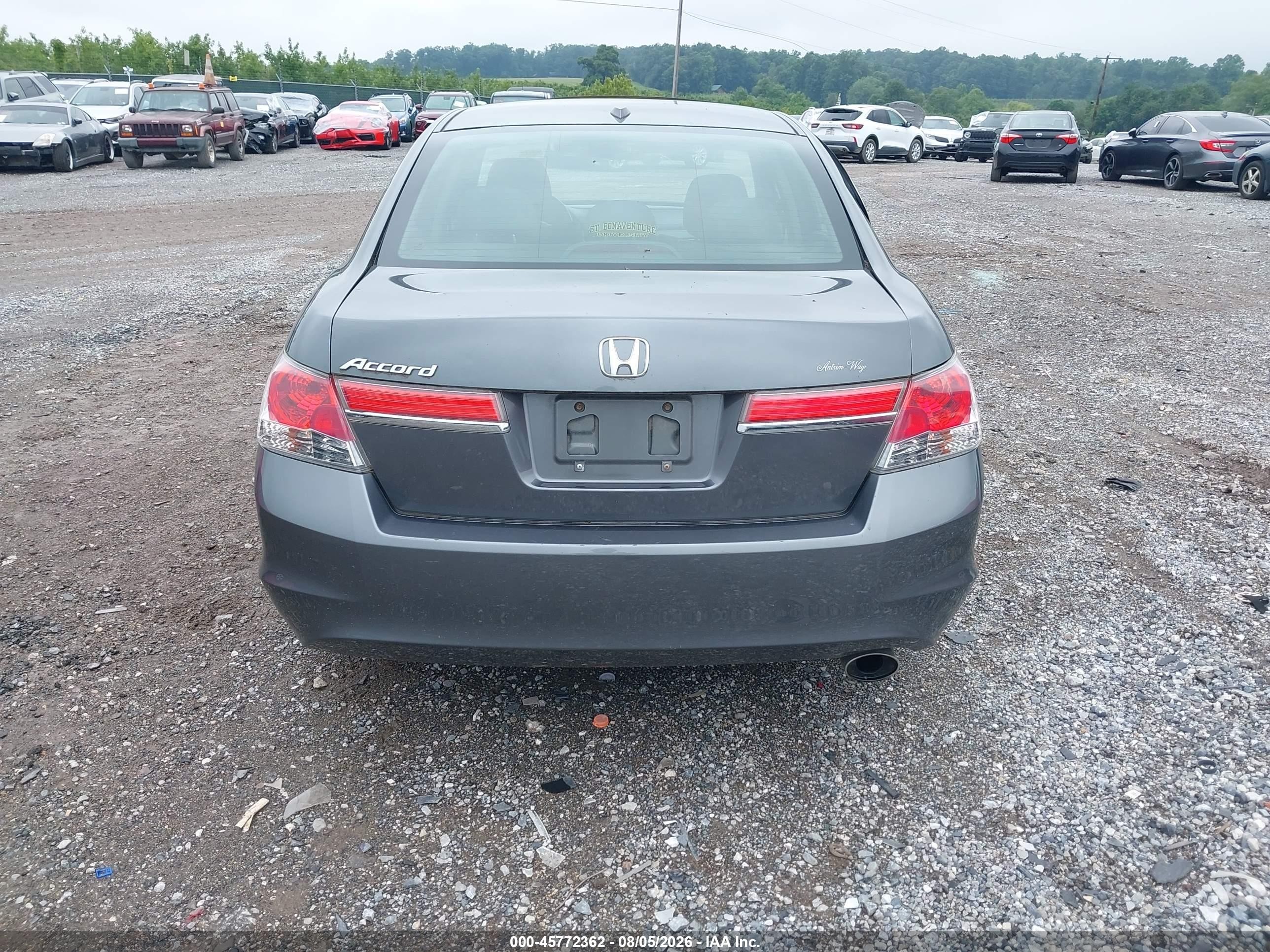 2011 Honda Accord 2.4 Ex-l Gray vin: 1HGCP2F88BA154360