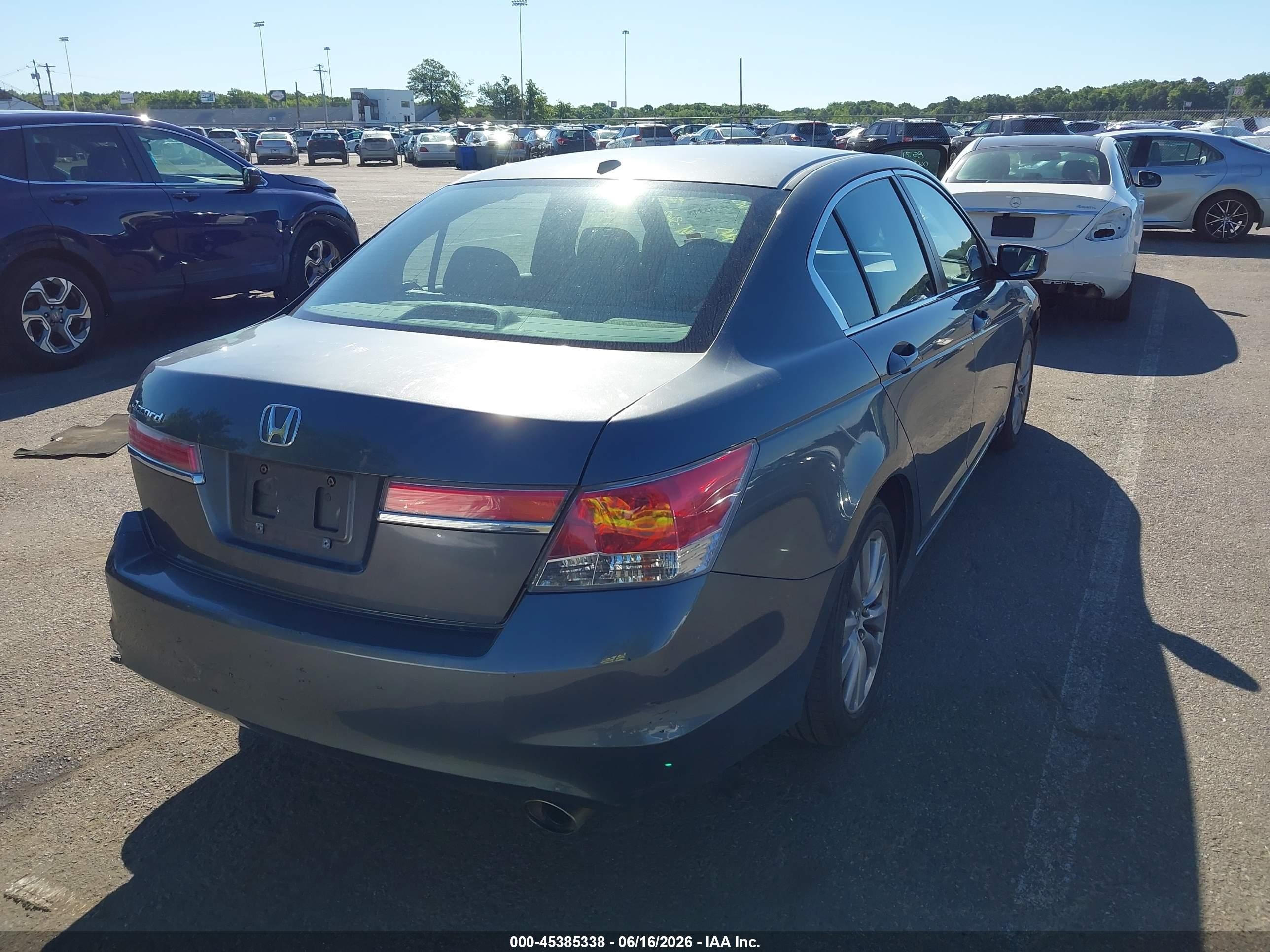 2011 Honda Accord 2.4 Ex-l Gray vin: 1HGCP2F88BA157629