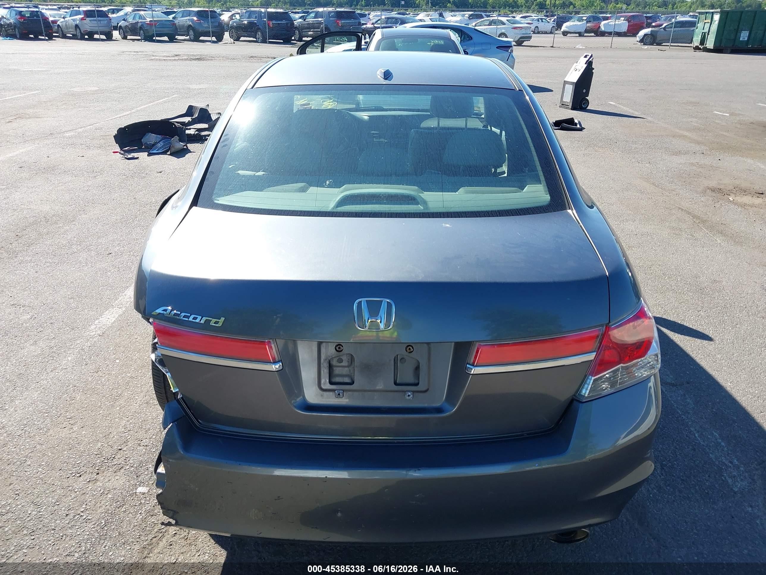 2011 Honda Accord 2.4 Ex-l Gray vin: 1HGCP2F88BA157629
