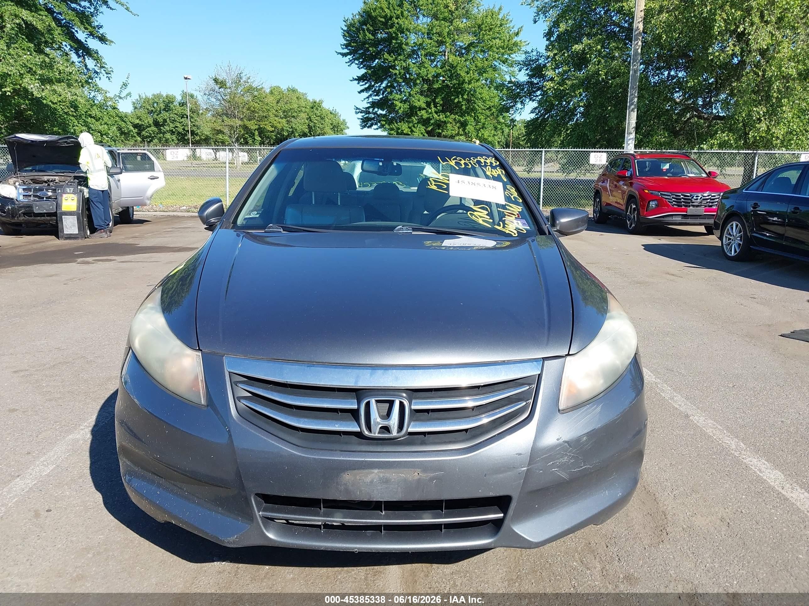 2011 Honda Accord 2.4 Ex-l Gray vin: 1HGCP2F88BA157629