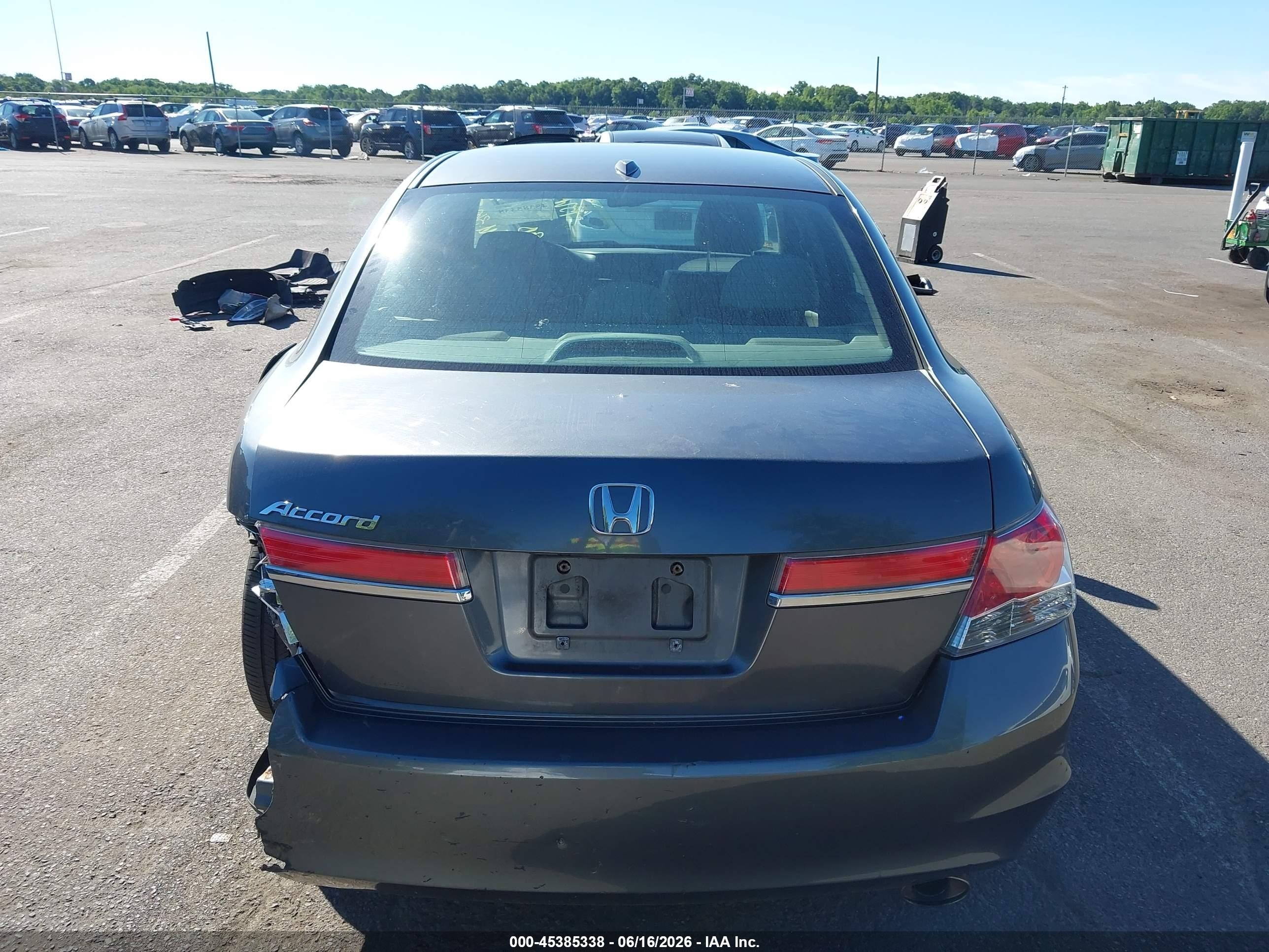 2011 Honda Accord 2.4 Ex-l Gray vin: 1HGCP2F88BA157629