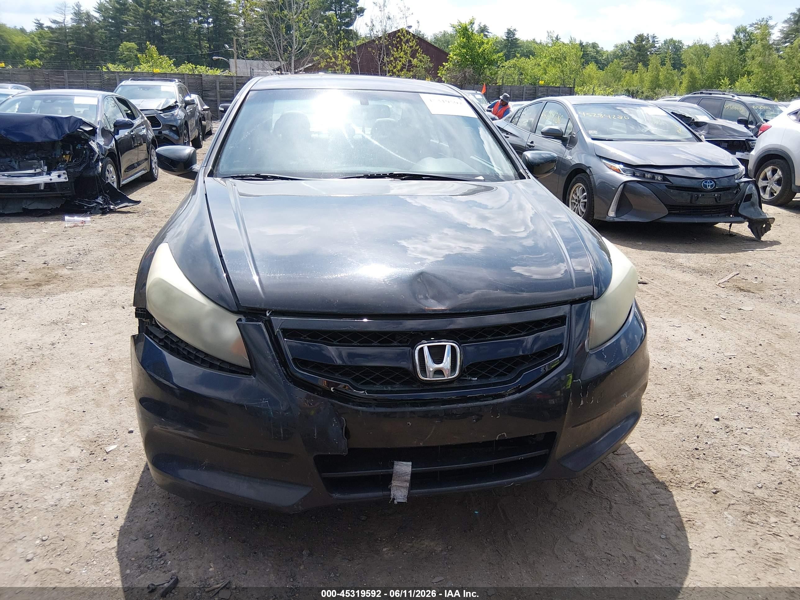 2012 Honda Accord 2.4 Ex-l Черный vin: 1HGCP2F88CA005657
