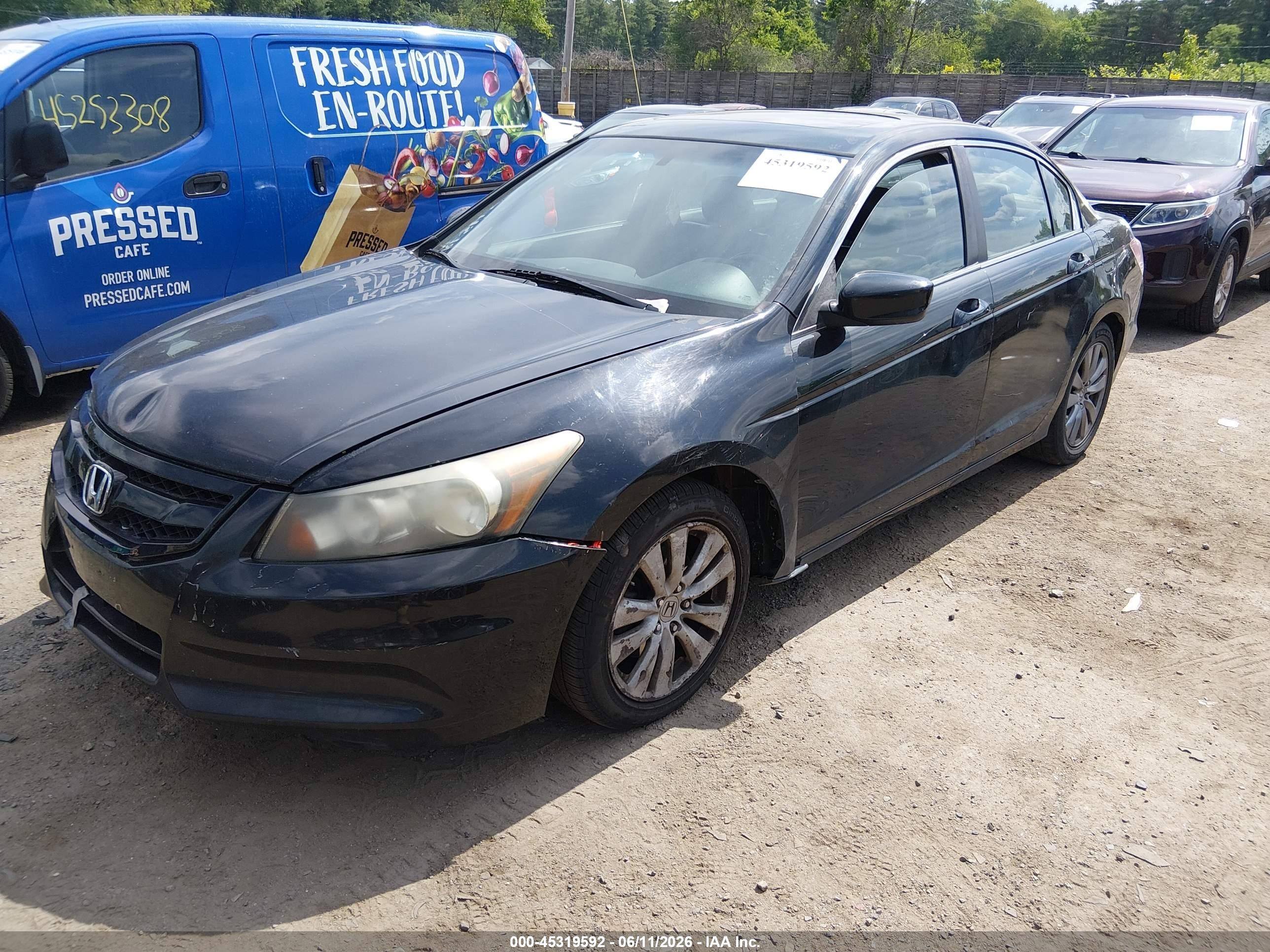 2012 Honda Accord 2.4 Ex-l Черный vin: 1HGCP2F88CA005657