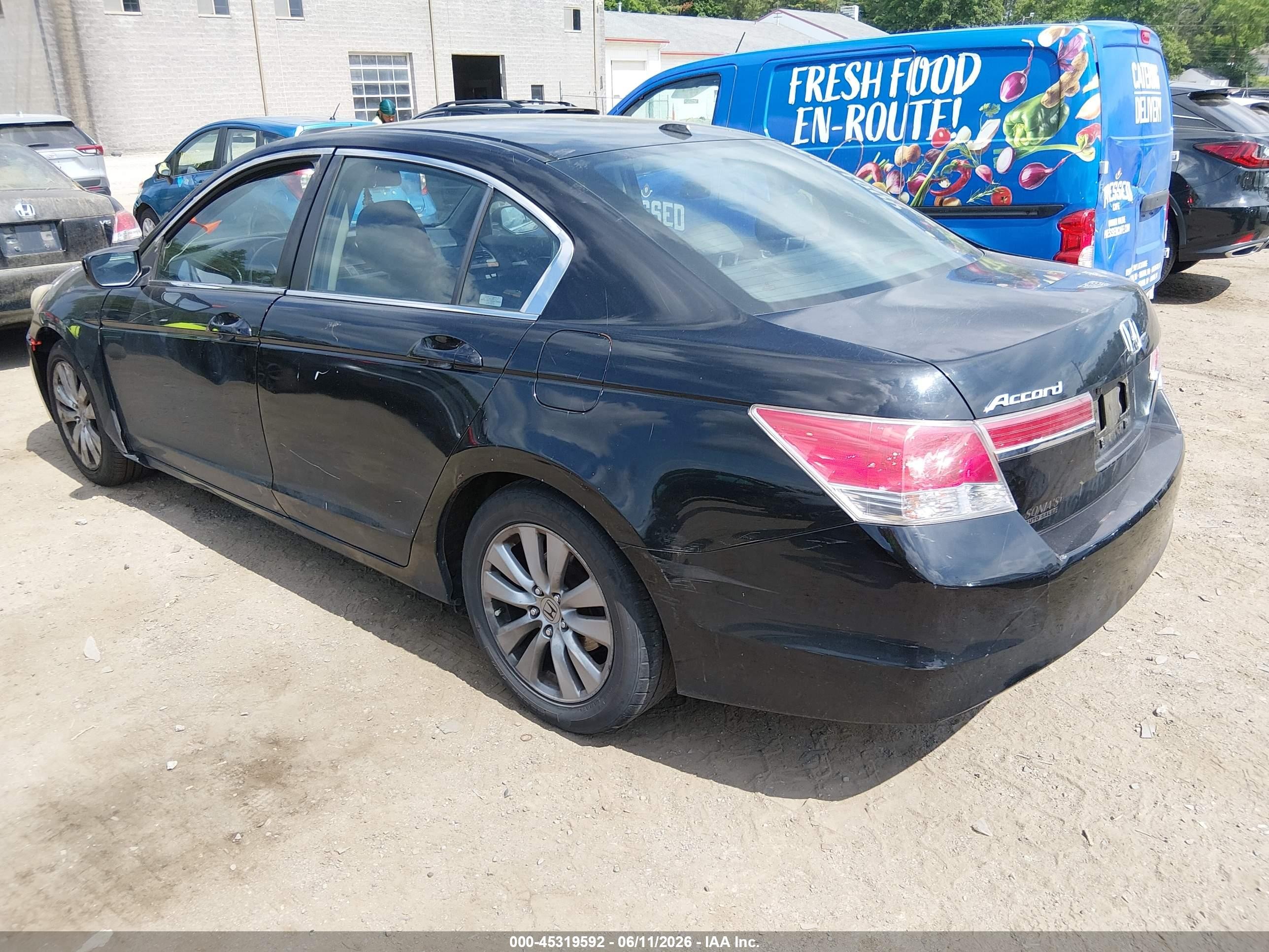 2012 Honda Accord 2.4 Ex-l Черный vin: 1HGCP2F88CA005657