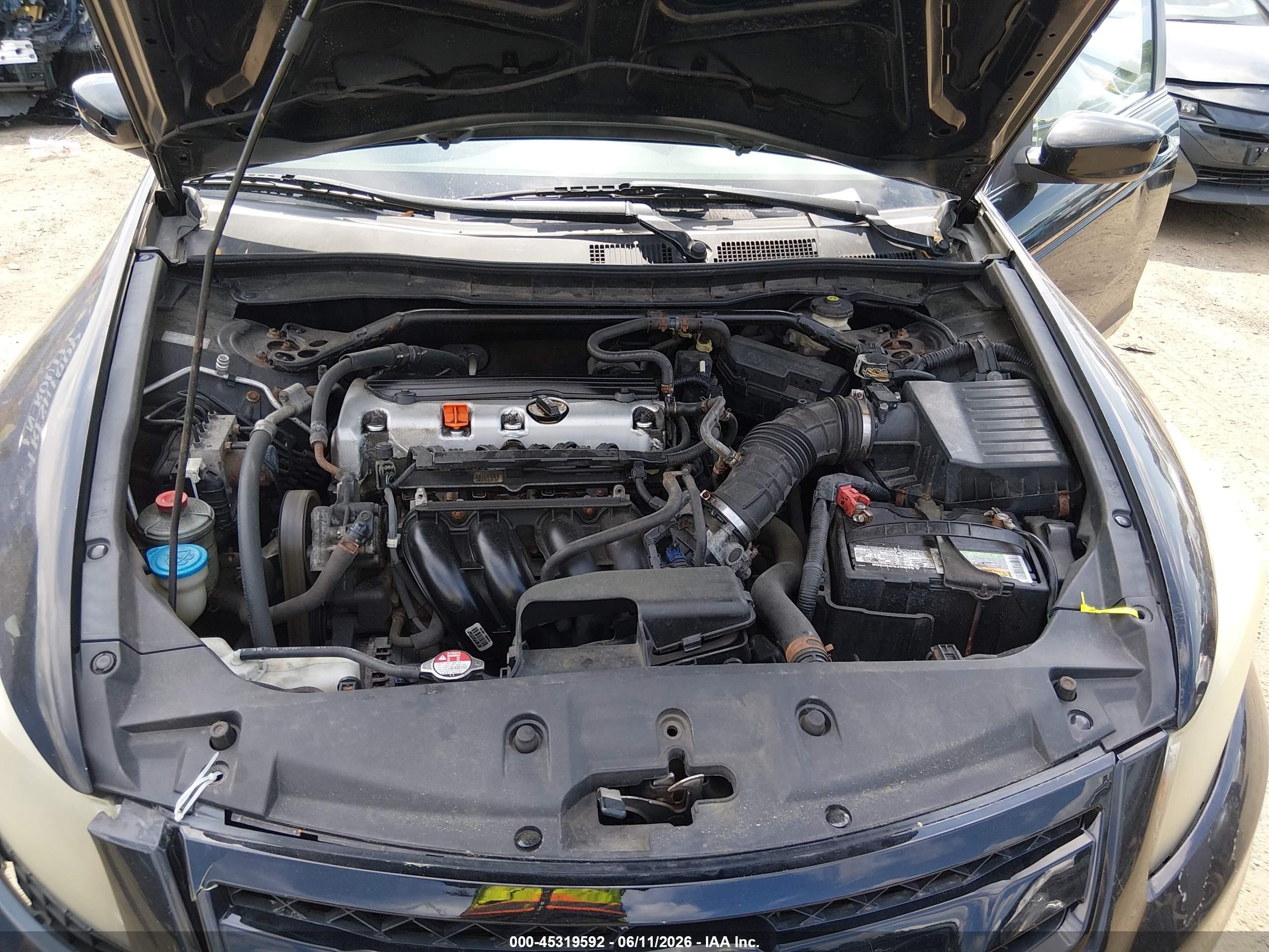 2012 Honda Accord 2.4 Ex-l Черный vin: 1HGCP2F88CA005657