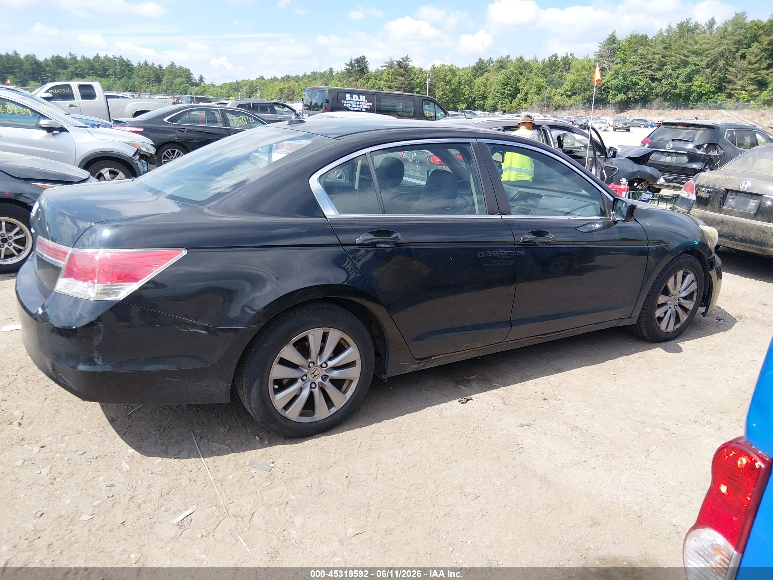2012 Honda Accord 2.4 Ex-l Черный vin: 1HGCP2F88CA005657