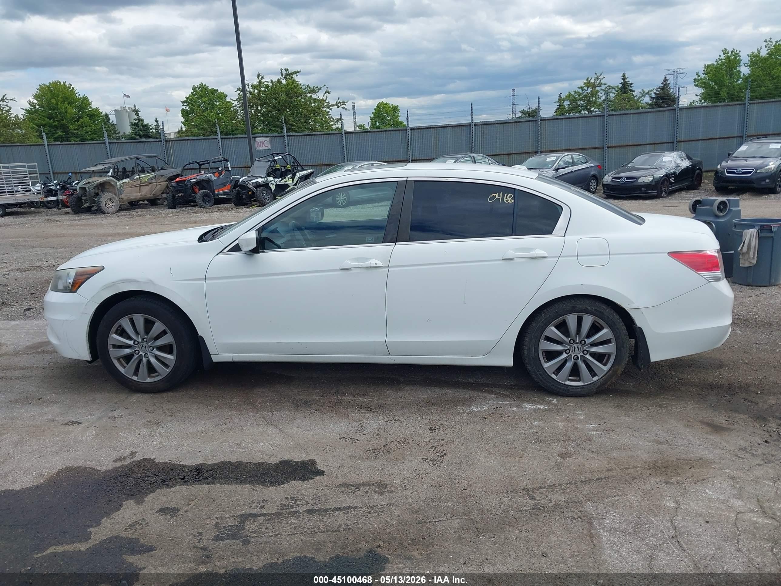 2012 Honda Accord 2.4 Ex-l White vin: 1HGCP2F88CA094520