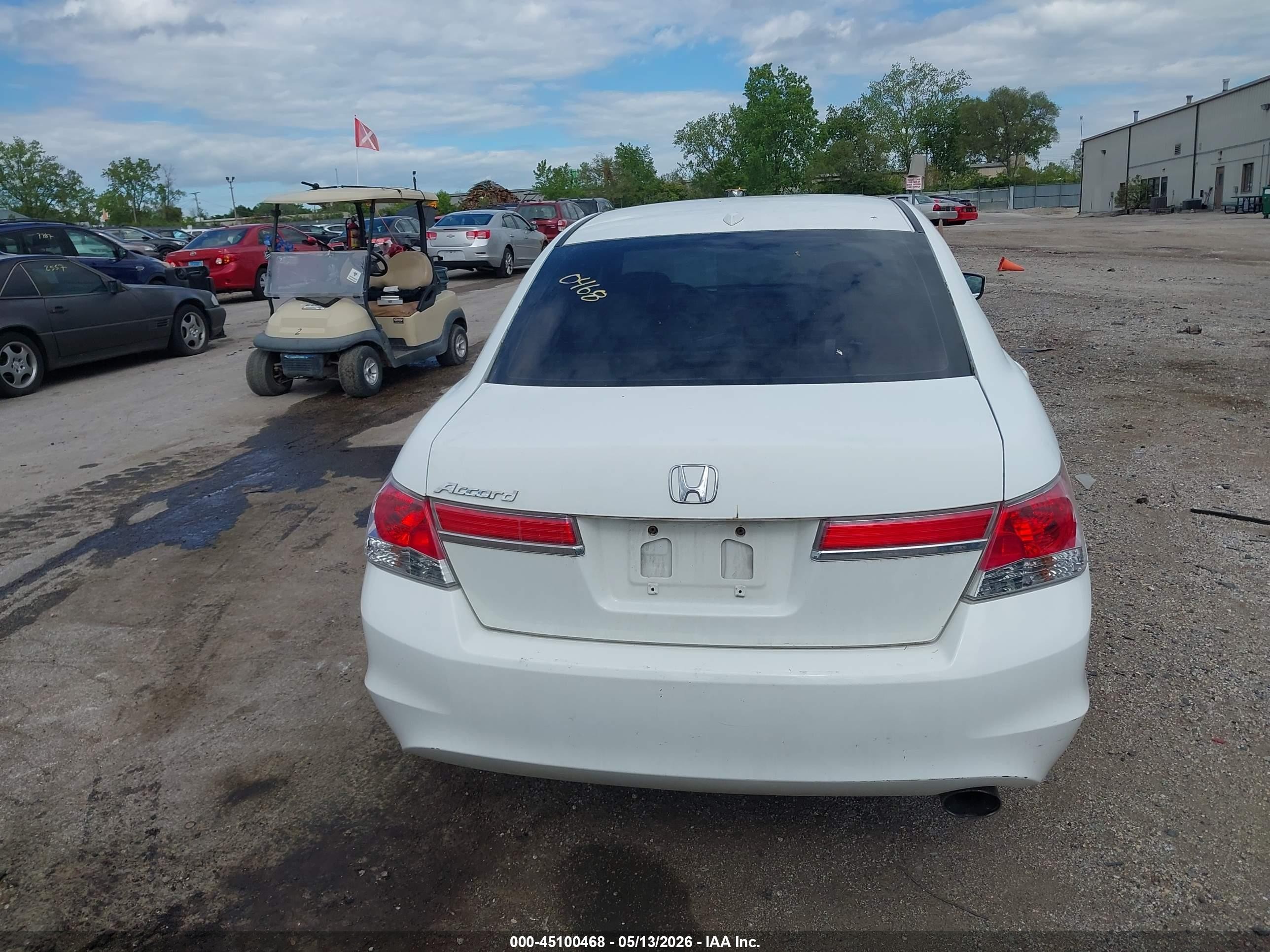 2012 Honda Accord 2.4 Ex-l White vin: 1HGCP2F88CA094520