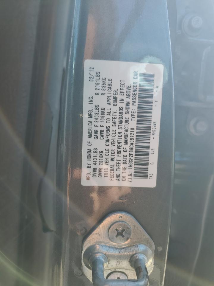 2012 Honda Accord Exl Black vin: 1HGCP2F88CA097210