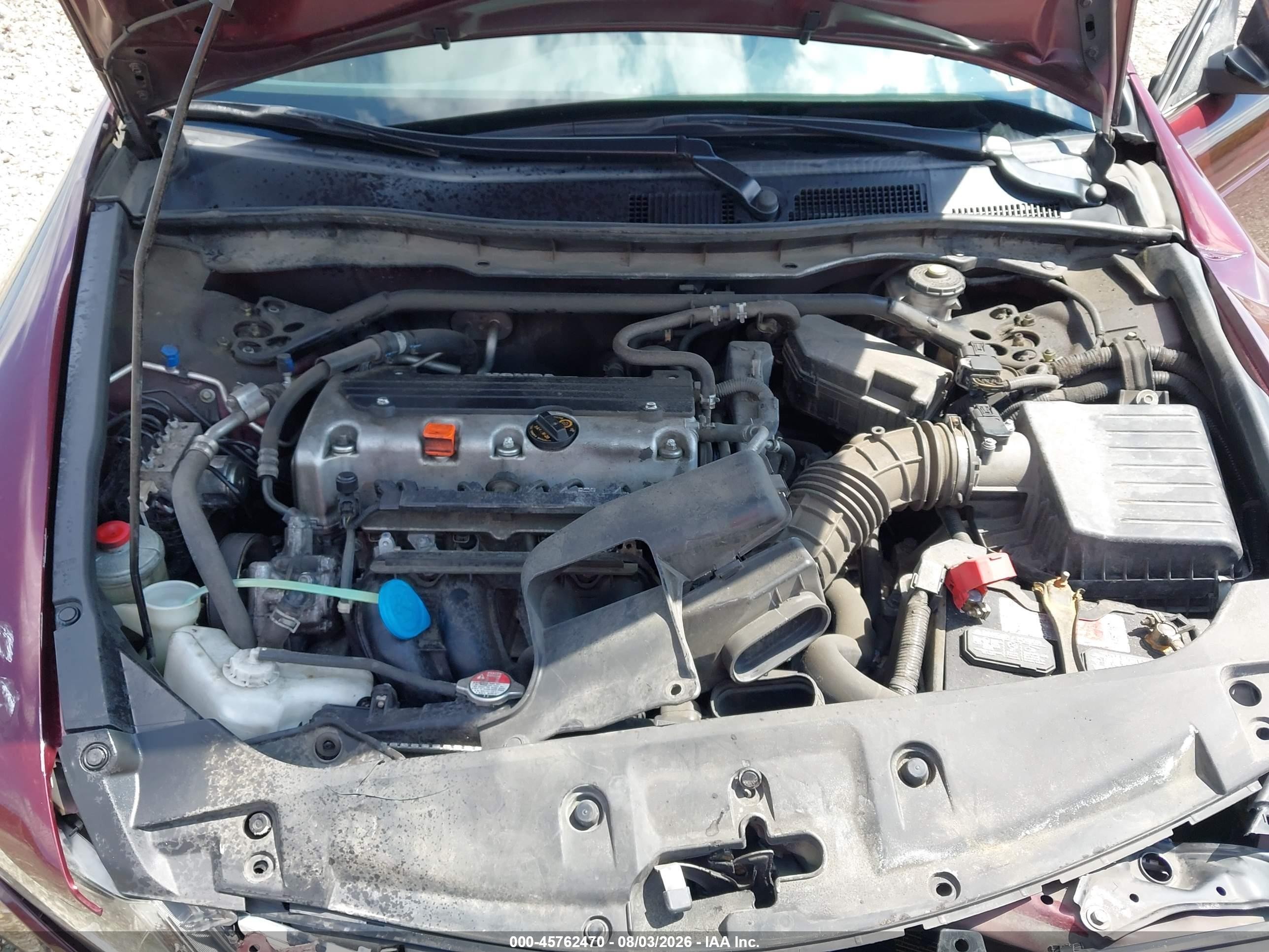 2012 Honda Accord 2.4 Ex-l Burgundy vin: 1HGCP2F88CA213117