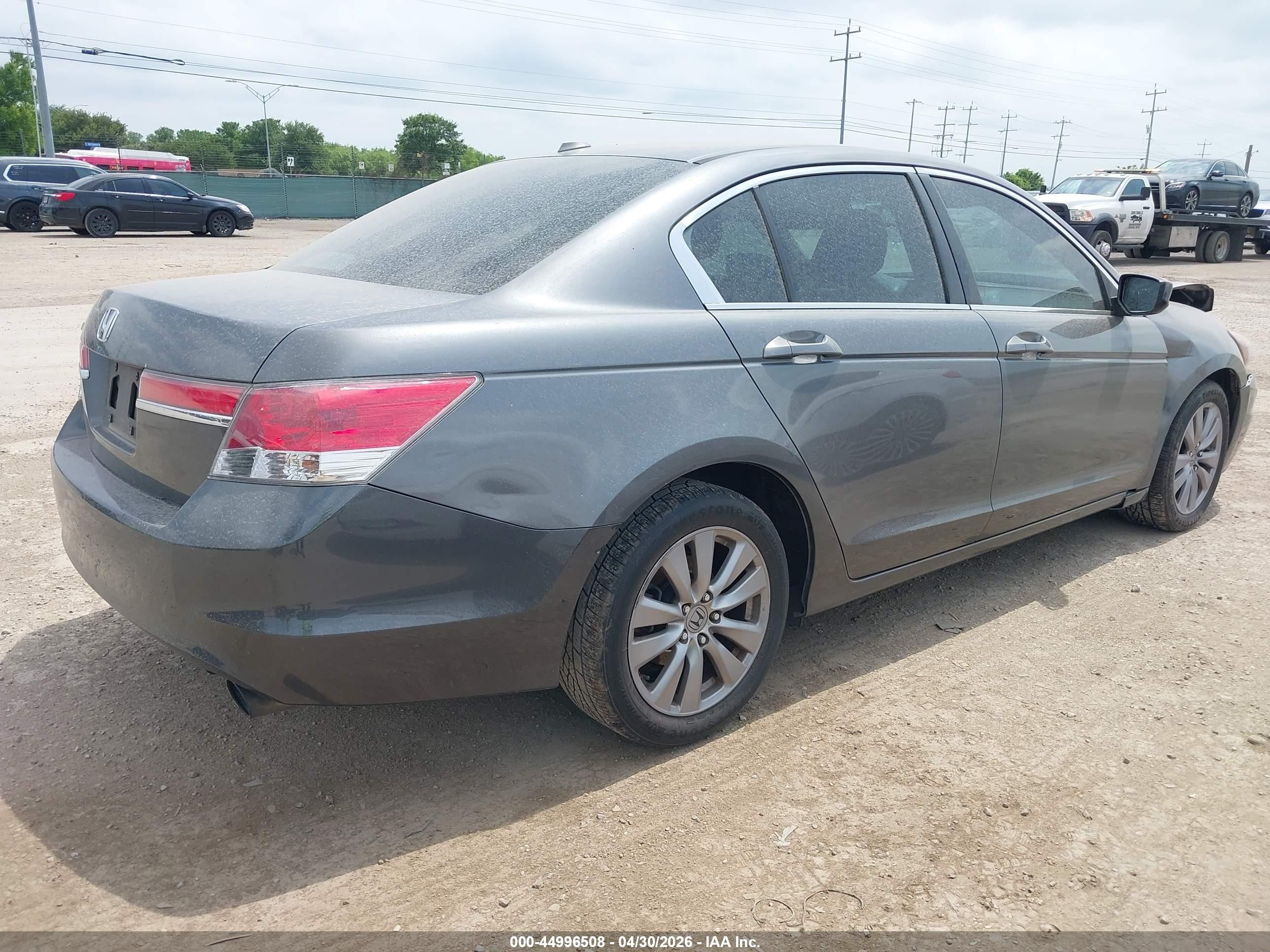 2012 Honda Accord 2.4 Ex-l Gray vin: 1HGCP2F88CA222500