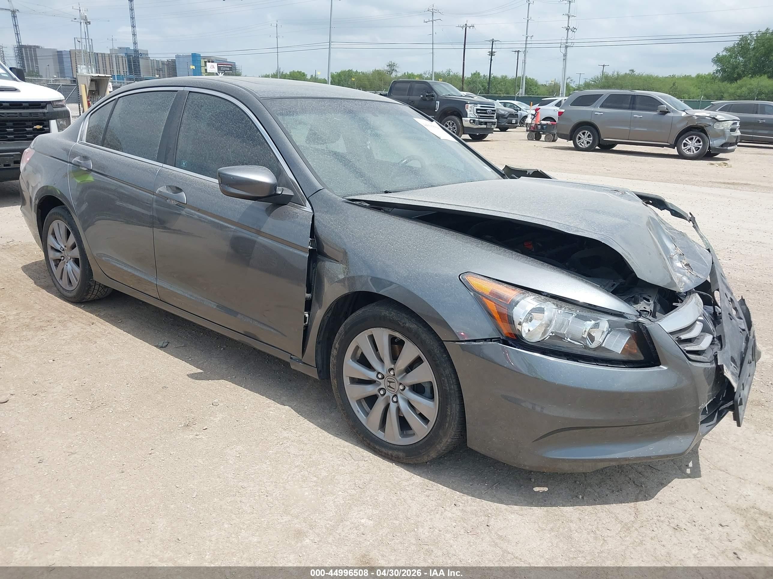 2012 Honda Accord 2.4 Ex-l Gray vin: 1HGCP2F88CA222500