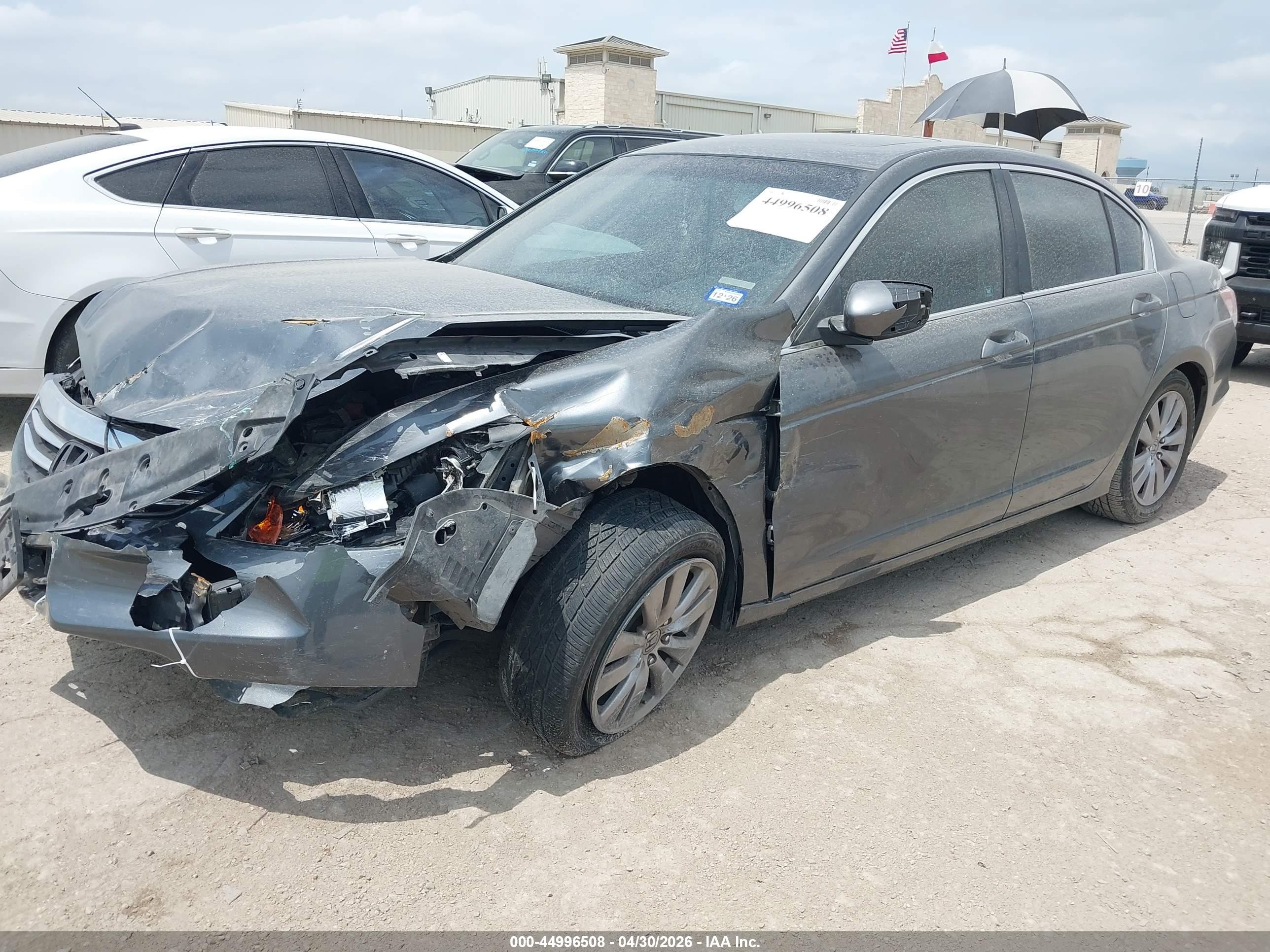 2012 Honda Accord 2.4 Ex-l Gray vin: 1HGCP2F88CA222500