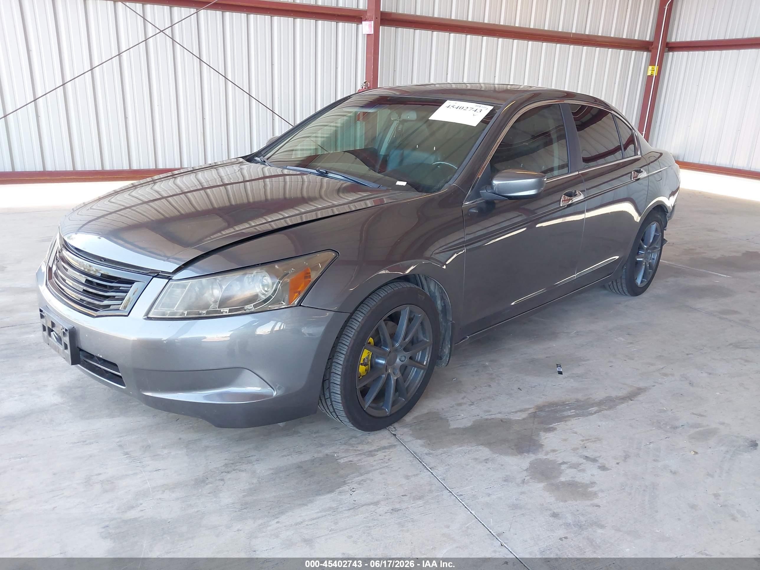 2010 Honda Accord 2.4 Ex-l Gray vin: 1HGCP2F89AA036252