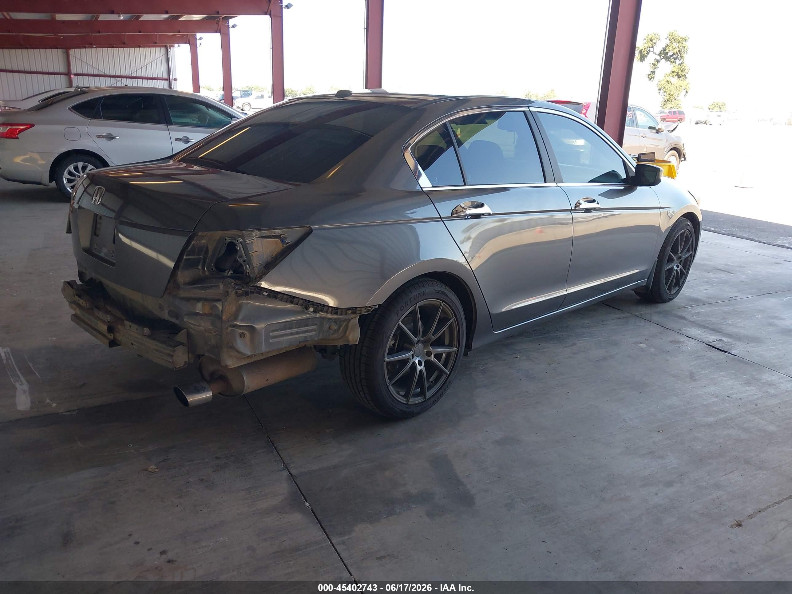 2010 Honda Accord 2.4 Ex-l Gray vin: 1HGCP2F89AA036252