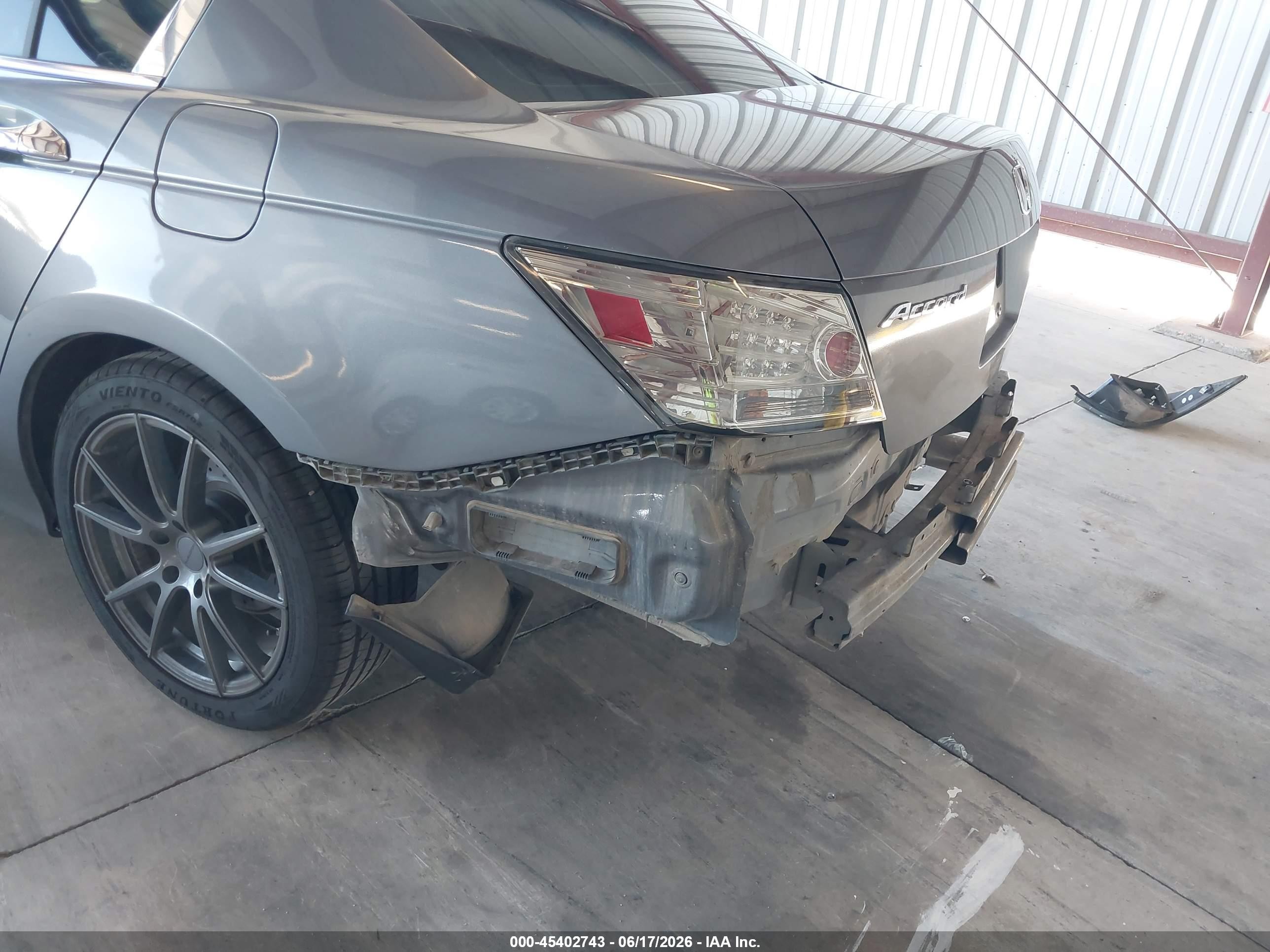 2010 Honda Accord 2.4 Ex-l Gray vin: 1HGCP2F89AA036252