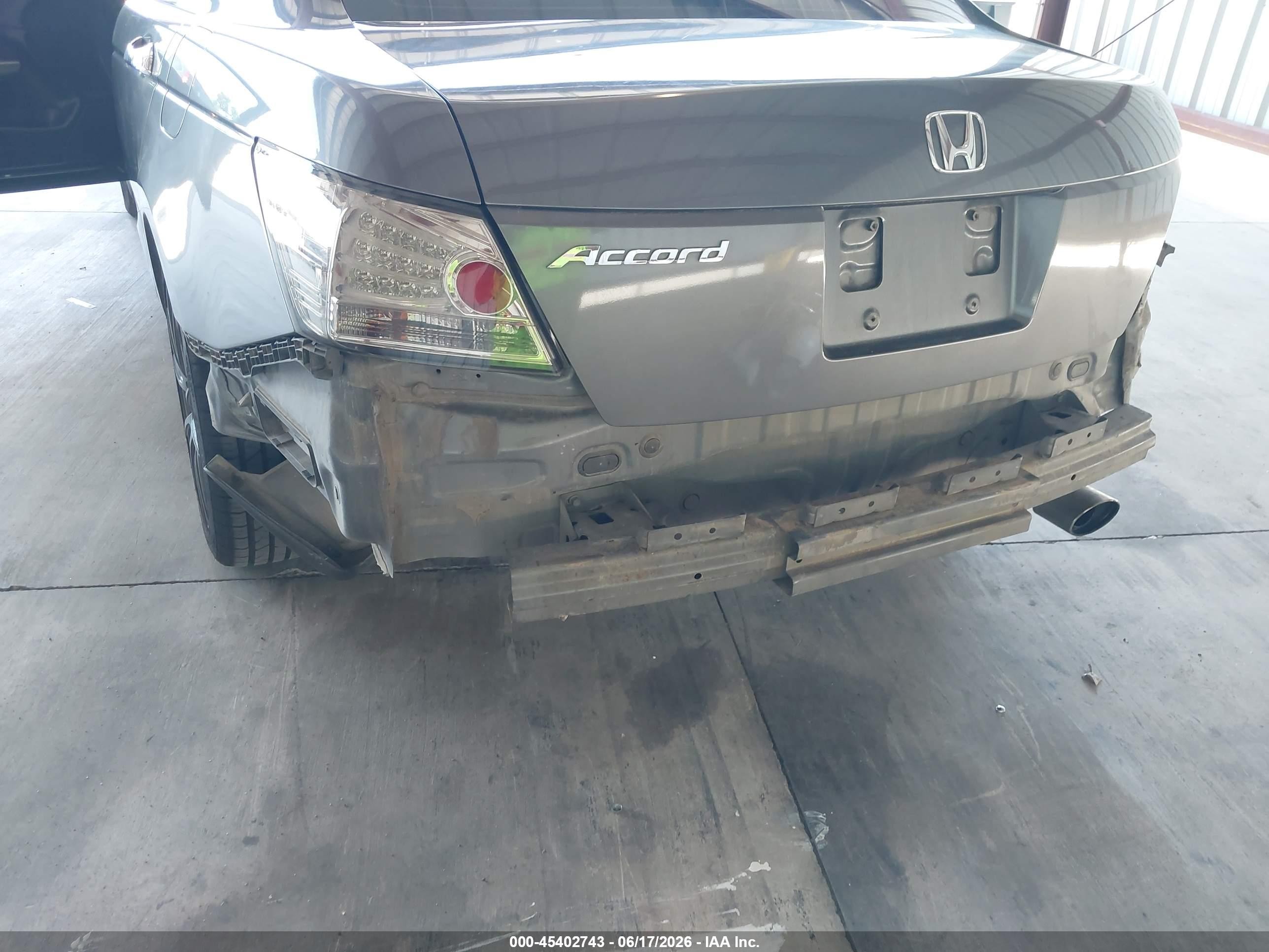 2010 Honda Accord 2.4 Ex-l Gray vin: 1HGCP2F89AA036252