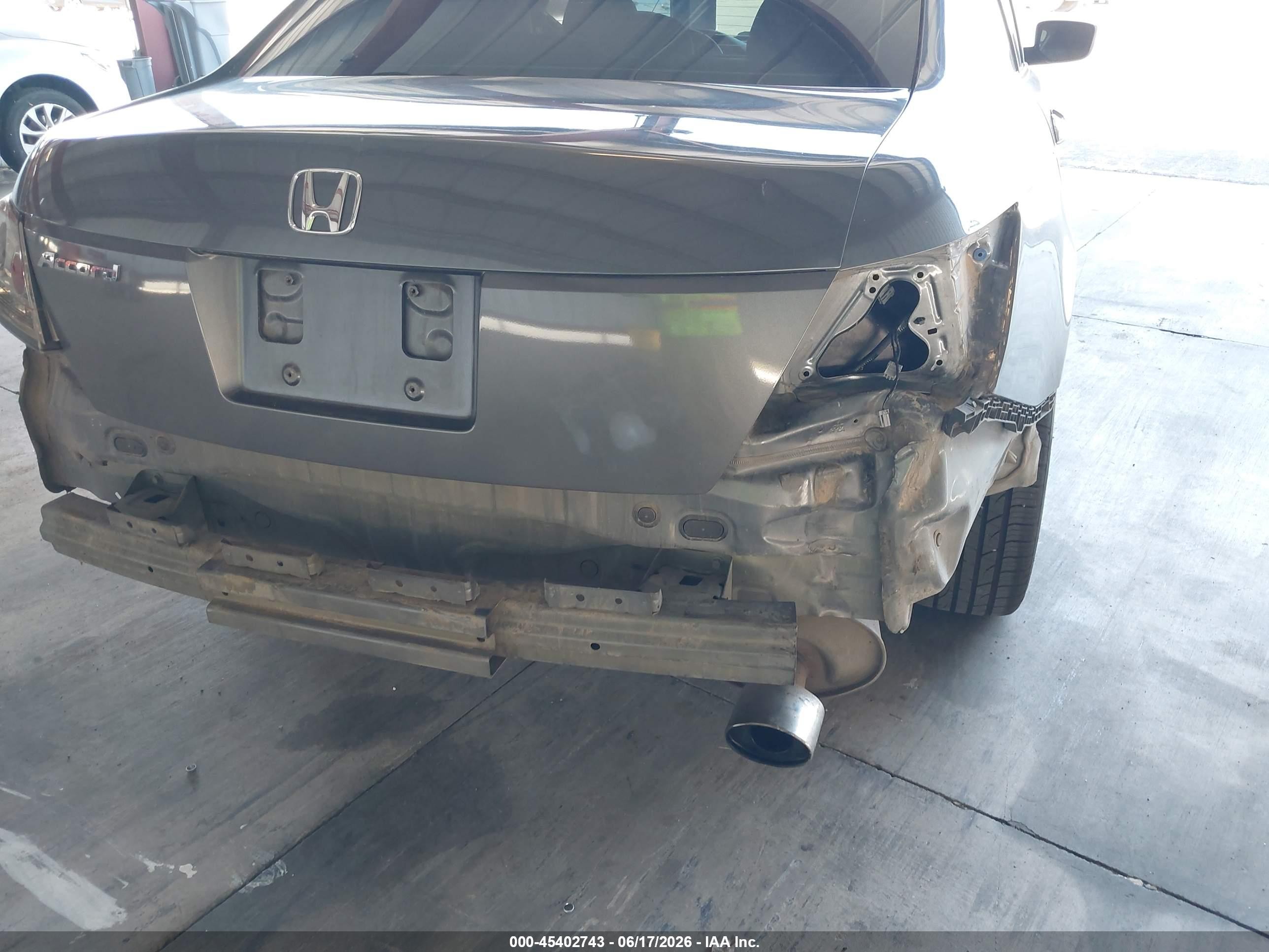 2010 Honda Accord 2.4 Ex-l Gray vin: 1HGCP2F89AA036252