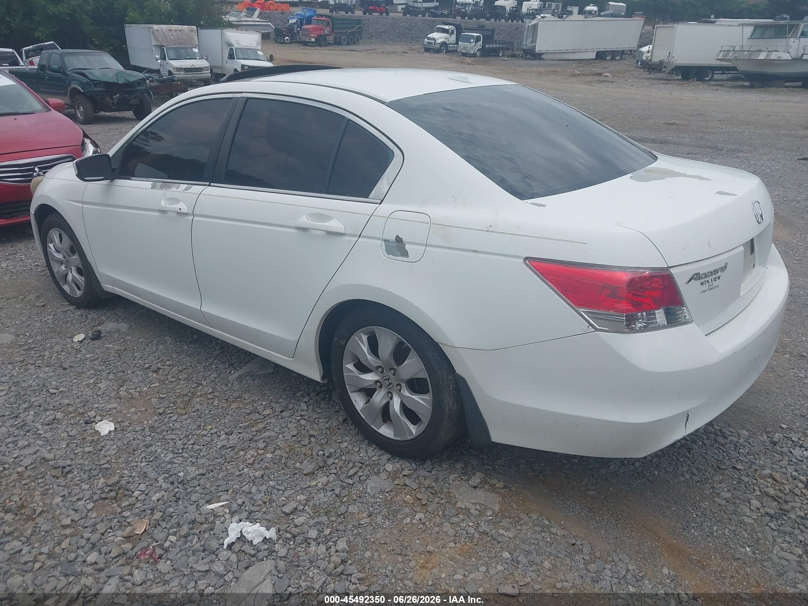2010 Honda Accord 2.4 Ex-l Red vin: 1HGCP2F89AA036820