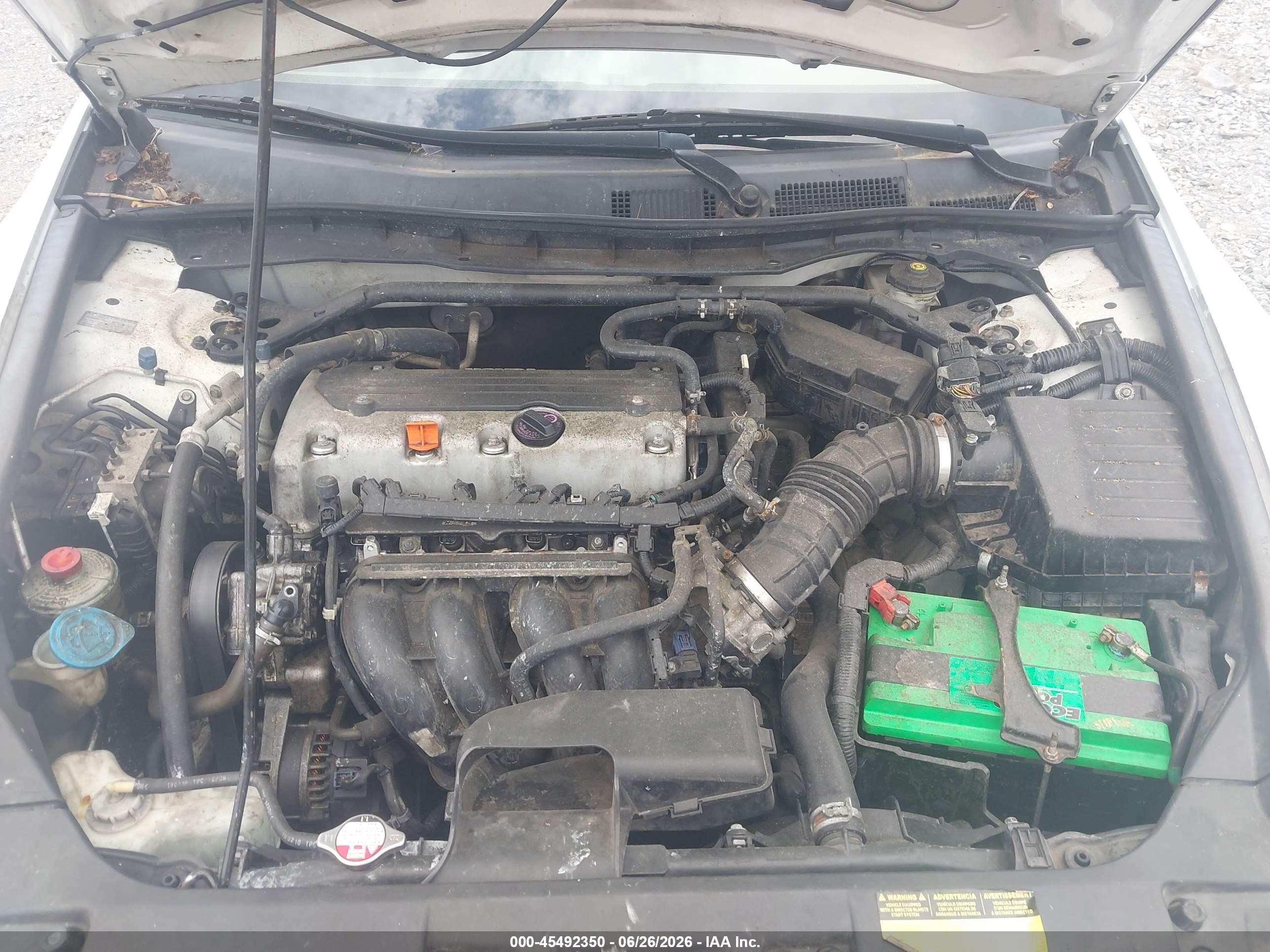 2010 Honda Accord 2.4 Ex-l Red vin: 1HGCP2F89AA036820
