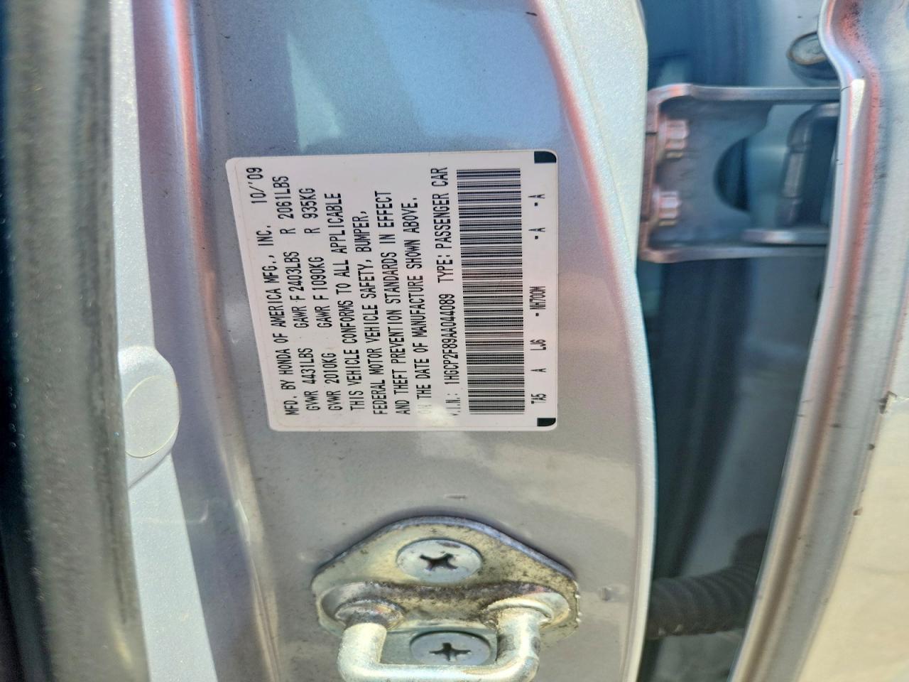 2010 Honda Accord Exl Silver vin: 1HGCP2F89AA044089
