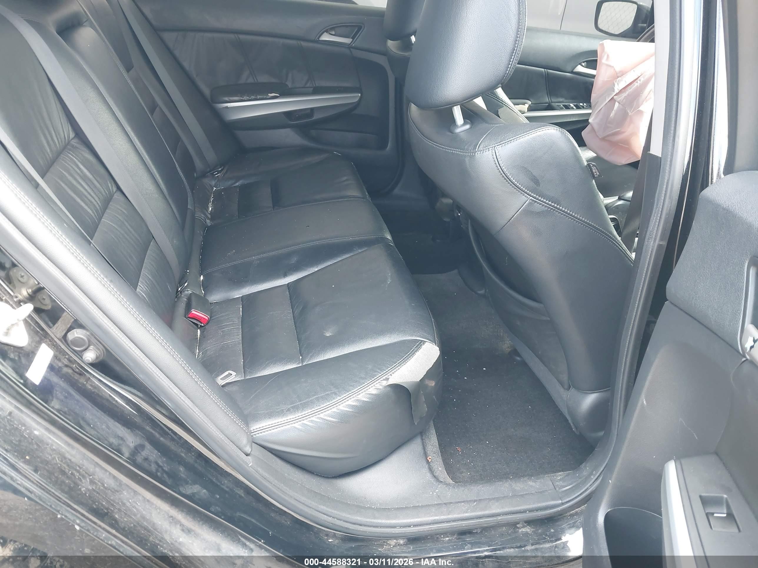 2010 Honda Accord 2.4 Ex-l Black vin: 1HGCP2F89AA051527