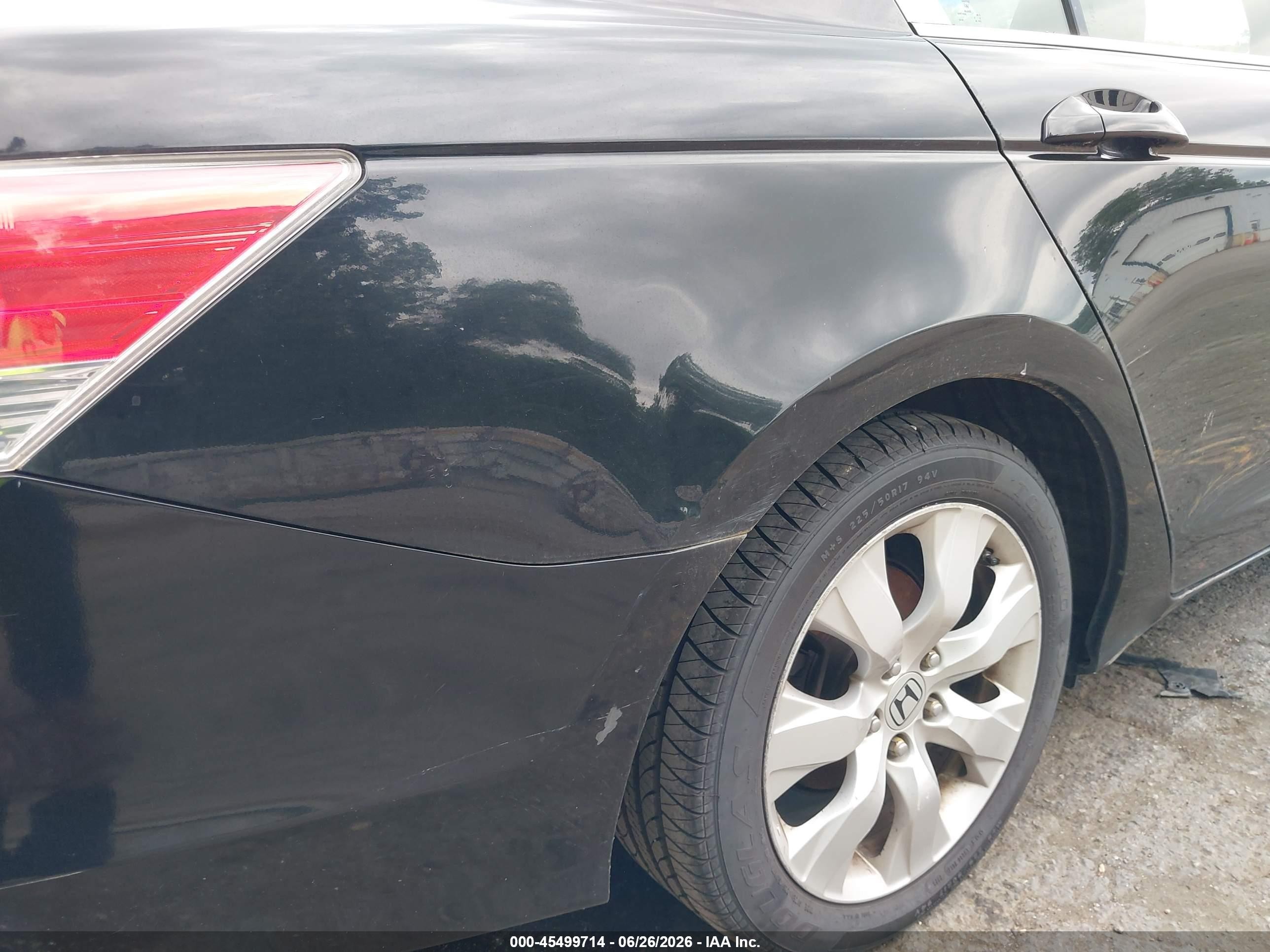 2010 Honda Accord 2.4 Ex-l Black vin: 1HGCP2F89AA057621