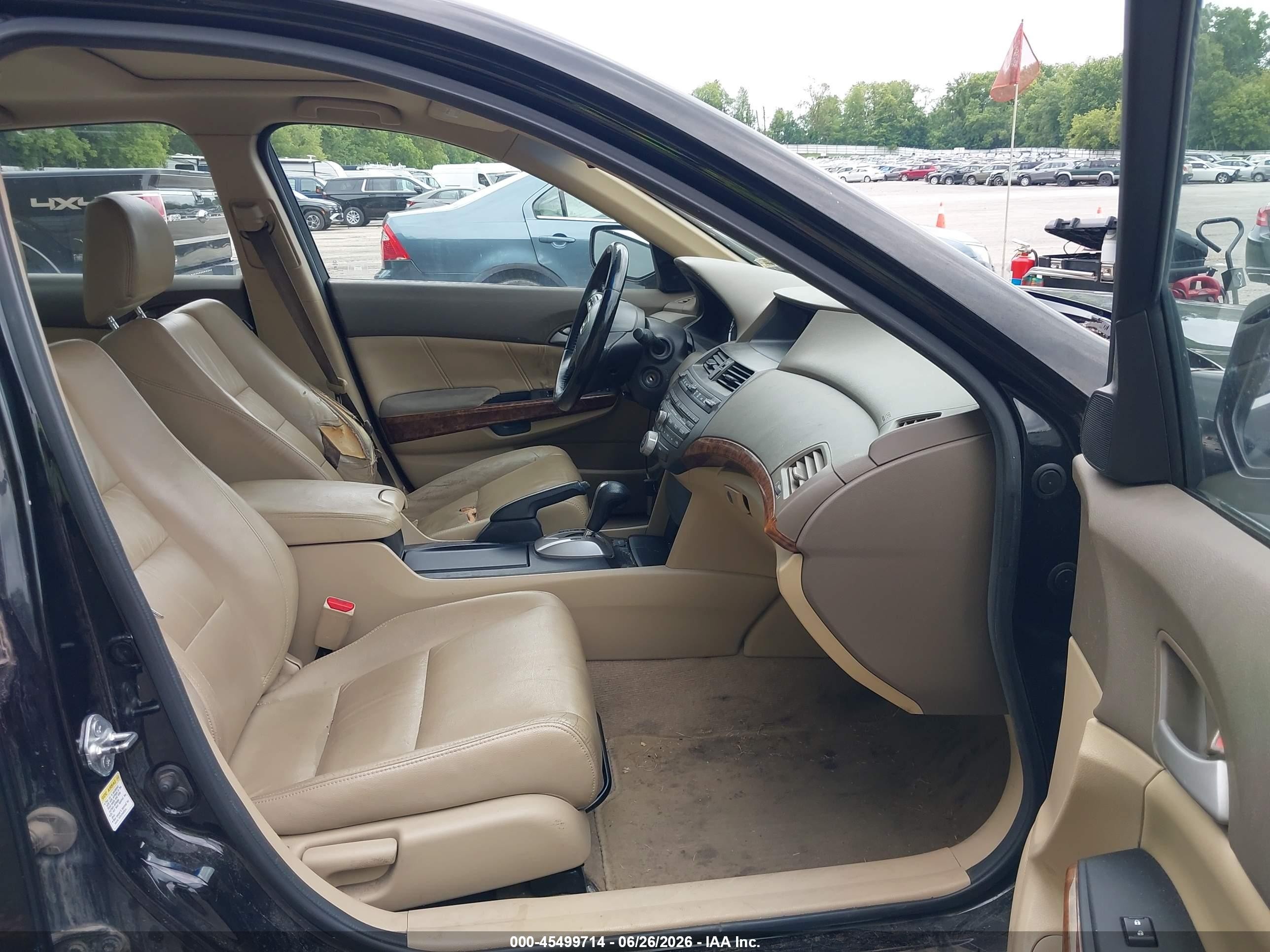 2010 Honda Accord 2.4 Ex-l Black vin: 1HGCP2F89AA057621