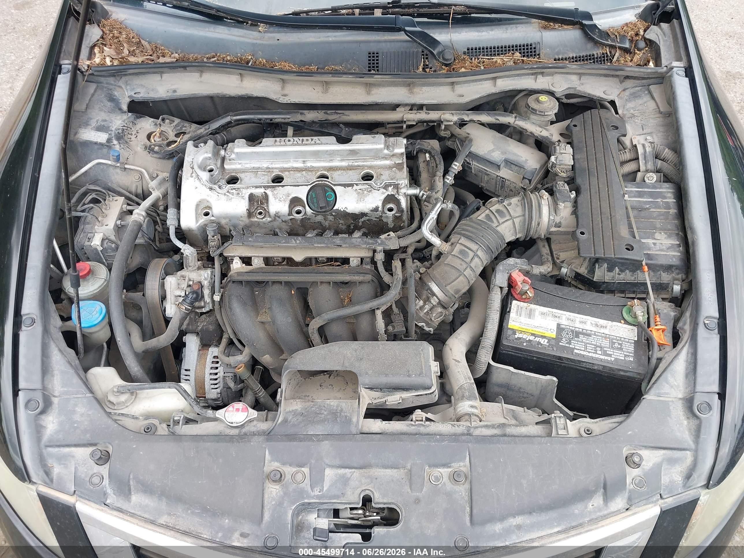 2010 Honda Accord 2.4 Ex-l Black vin: 1HGCP2F89AA057621