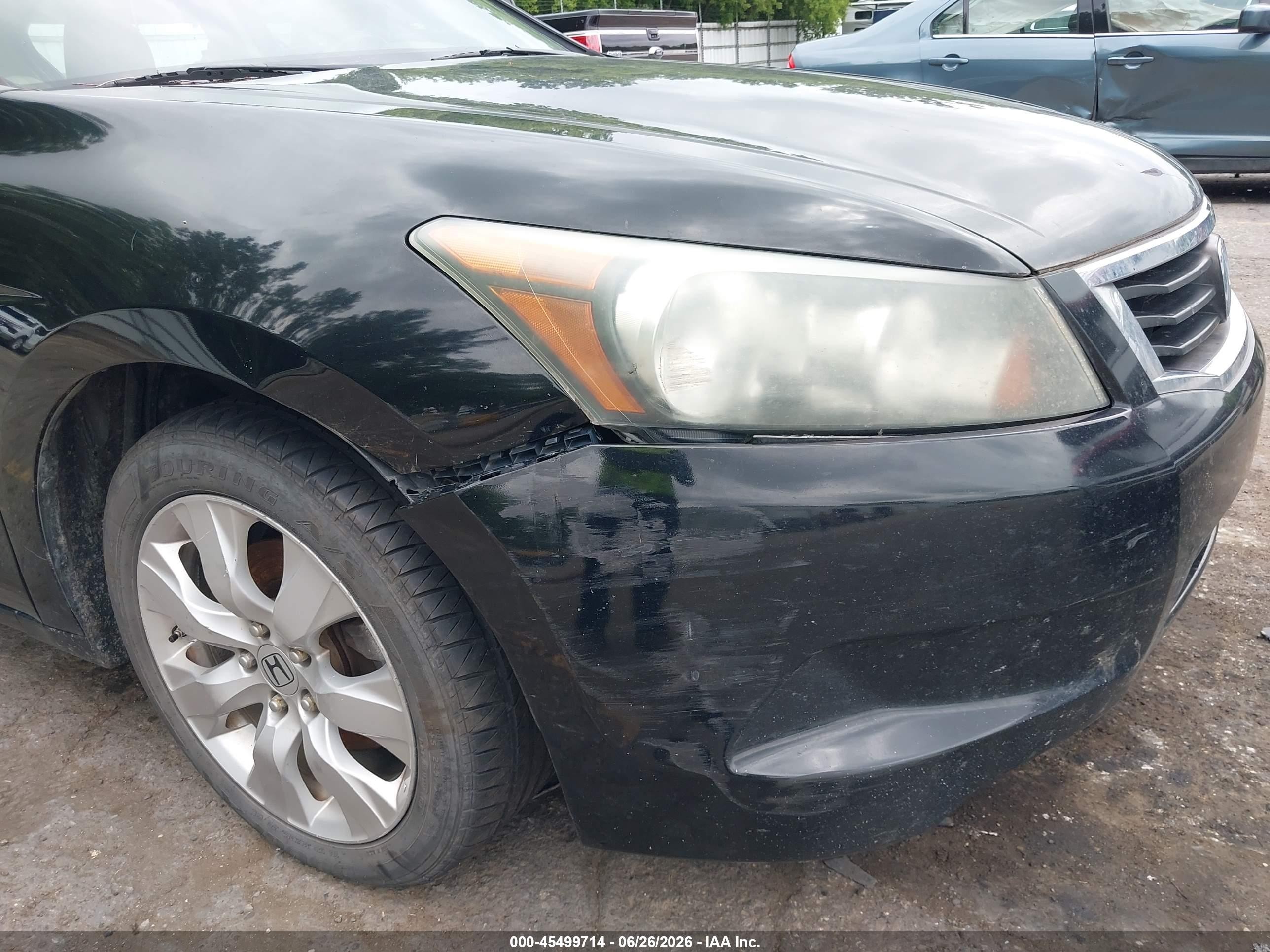 2010 Honda Accord 2.4 Ex-l Black vin: 1HGCP2F89AA057621