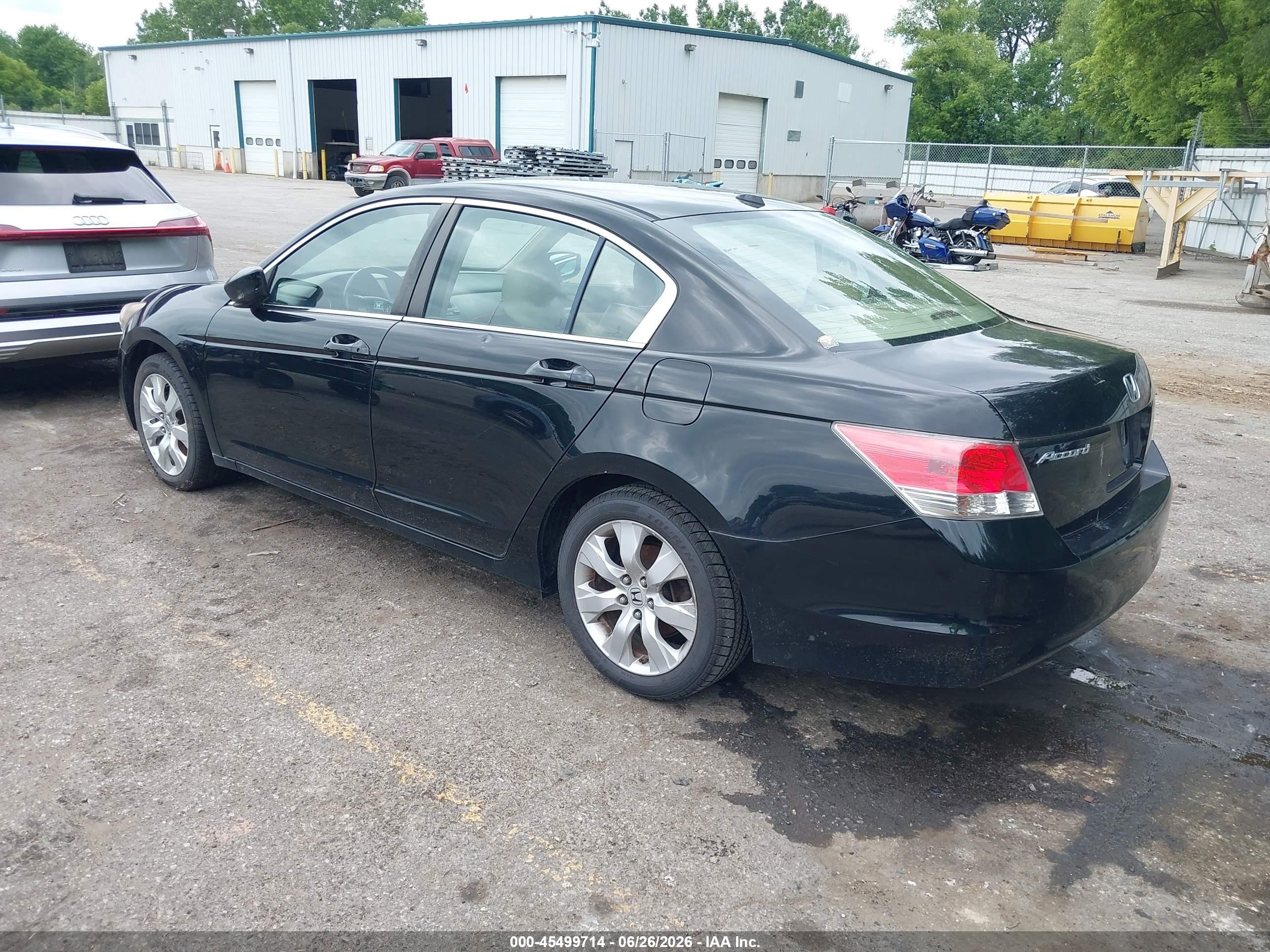 2010 Honda Accord 2.4 Ex-l Black vin: 1HGCP2F89AA057621