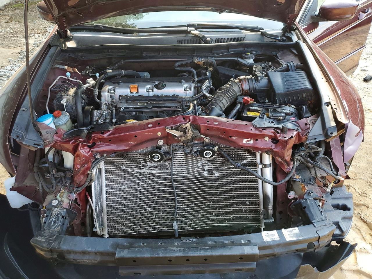 2010 Honda Accord Exl Maroon vin: 1HGCP2F89AA074161