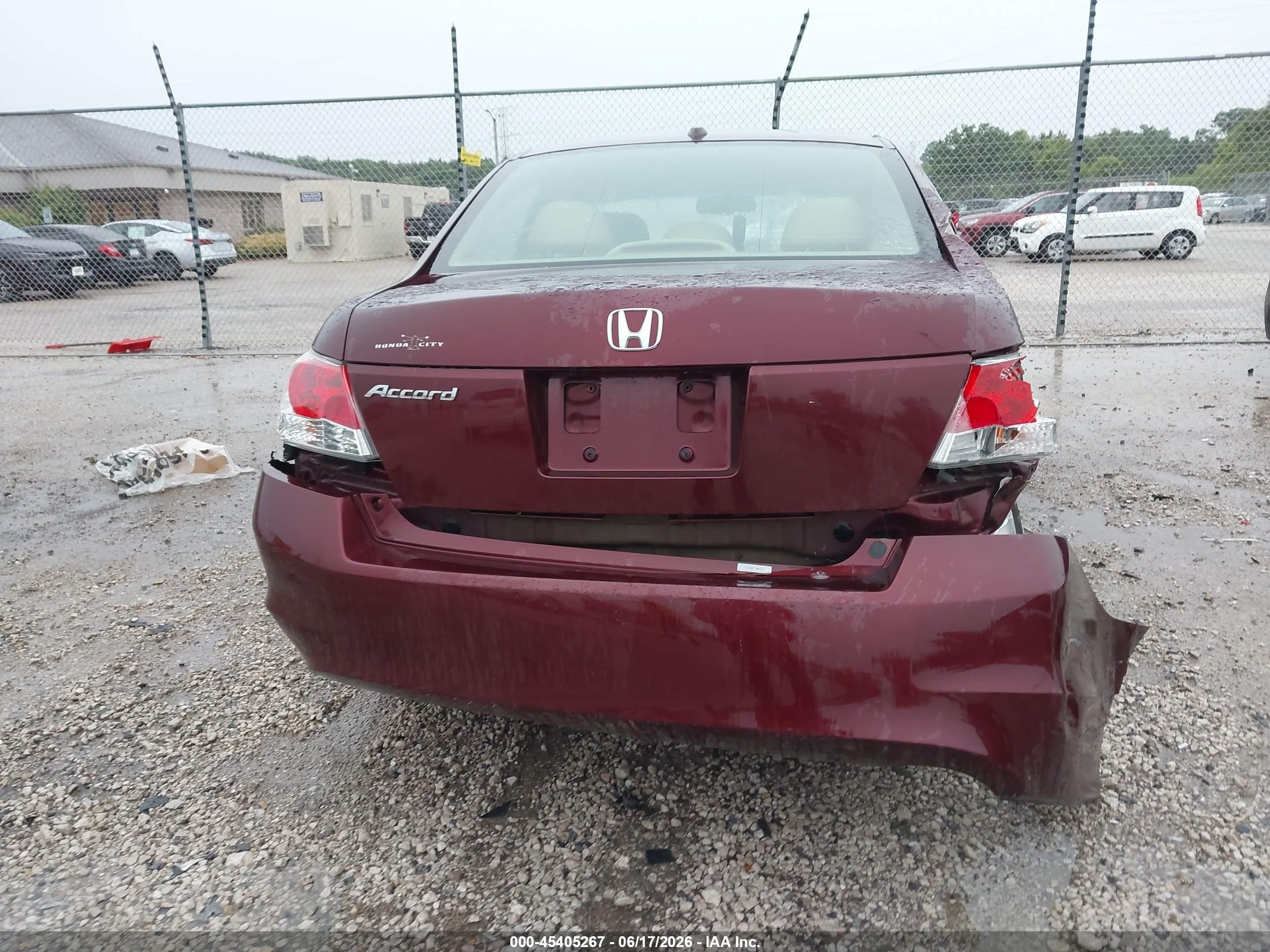 2010 Honda Accord 2.4 Ex-l Maroon vin: 1HGCP2F89AA094037