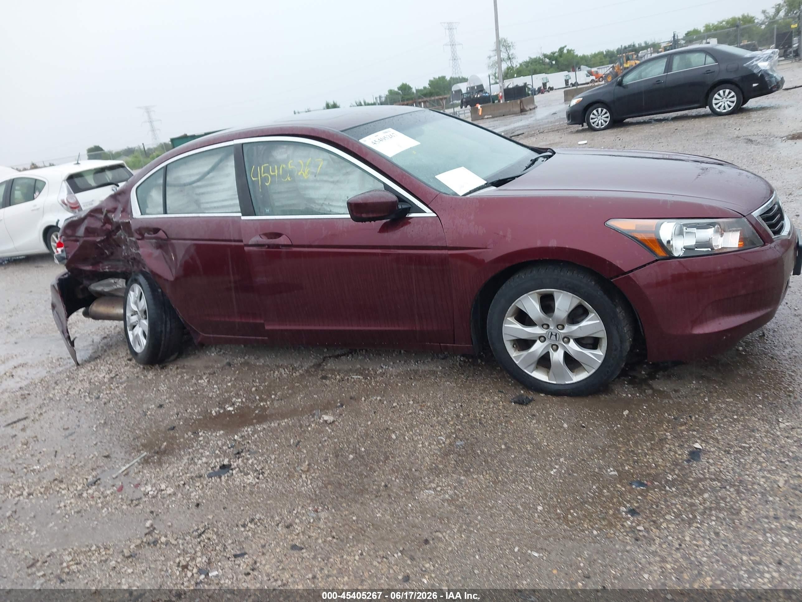 2010 Honda Accord 2.4 Ex-l Maroon vin: 1HGCP2F89AA094037
