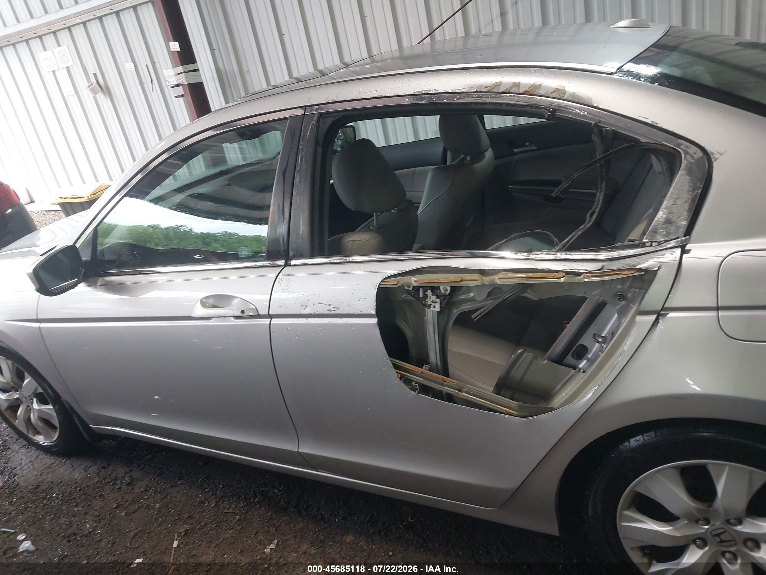 2010 Honda Accord 2.4 Ex-l Gray vin: 1HGCP2F89AA125612