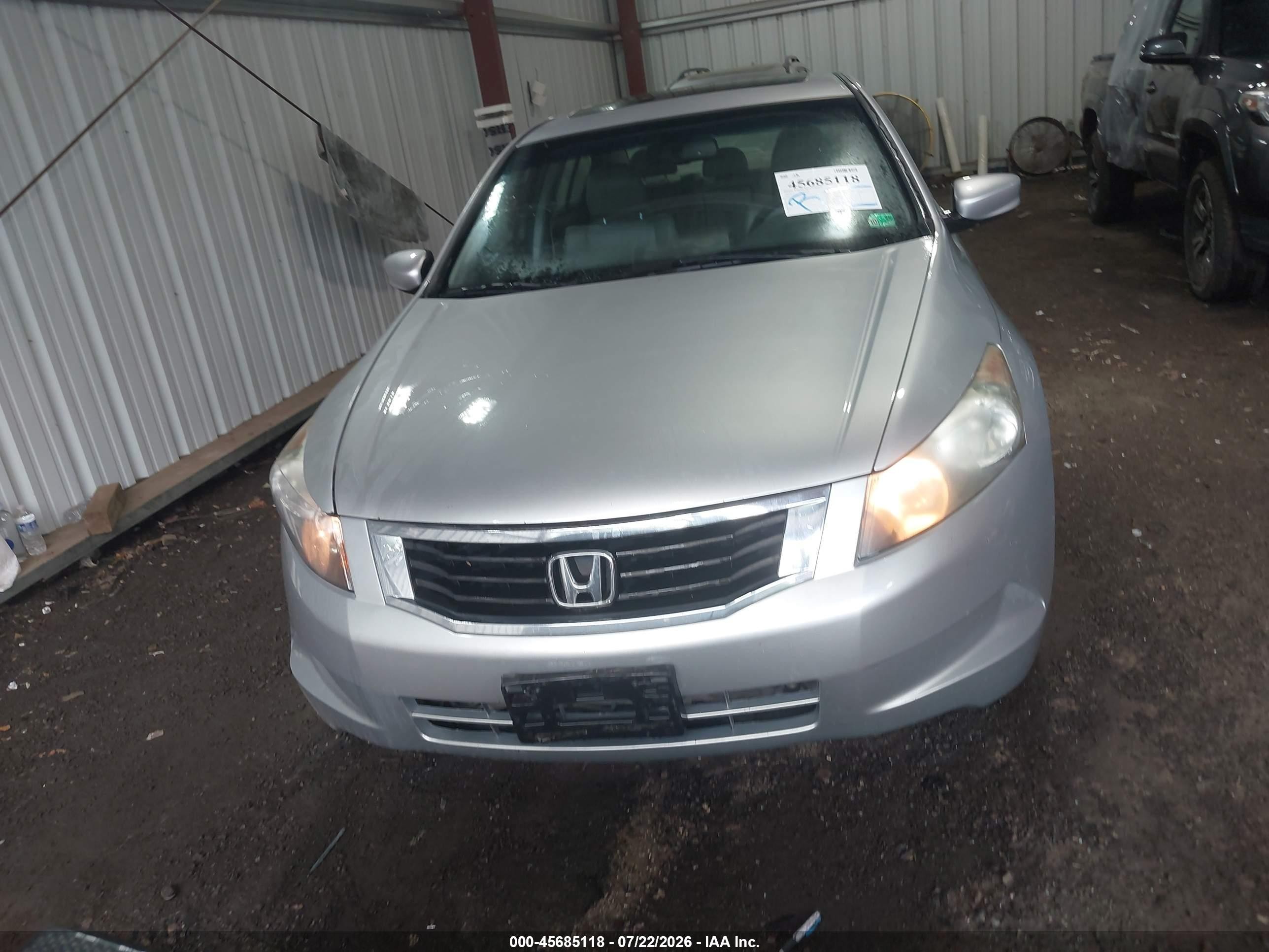 2010 Honda Accord 2.4 Ex-l Gray vin: 1HGCP2F89AA125612
